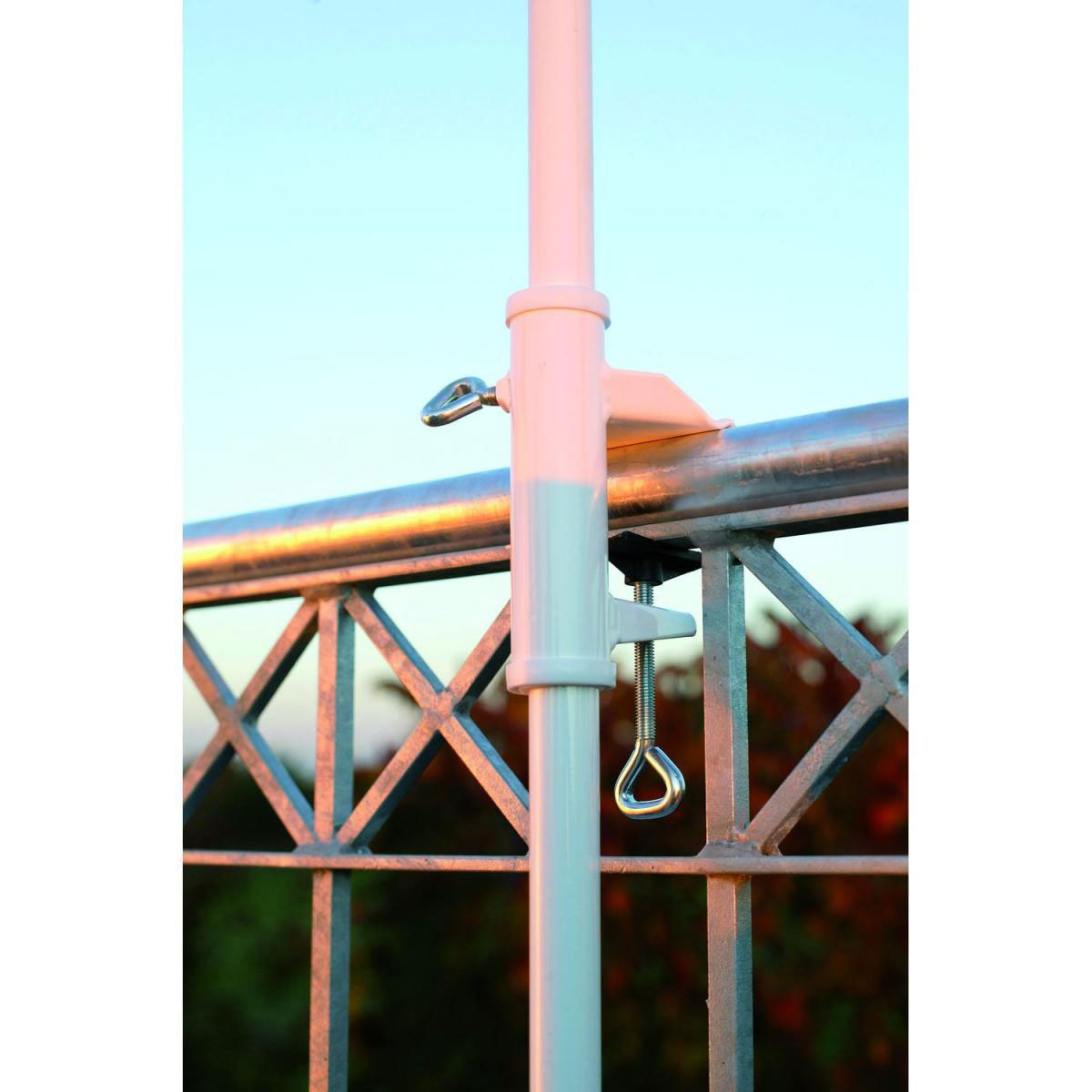 Sonnenschirmhalter Typ H Durchmesser 35 mm weiß Bild 2