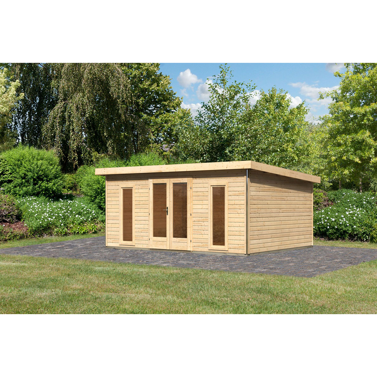 Karibu  Blockbohlenhaus Radeburg 4 naturbelassen