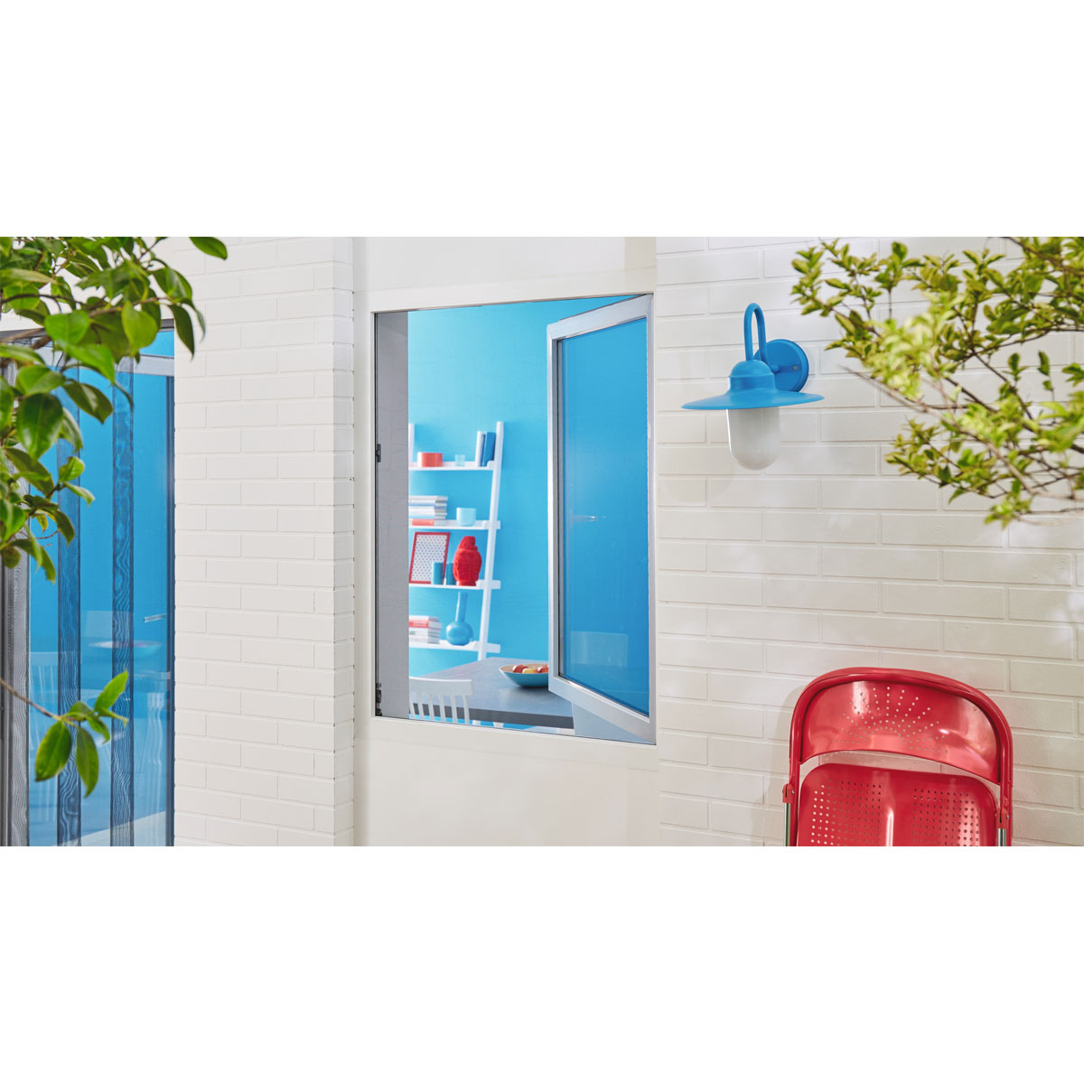 Tesa Fliegengitter Comfort 100 x 100 cm anthrazit für Fenster inkl Klettband Bild 2