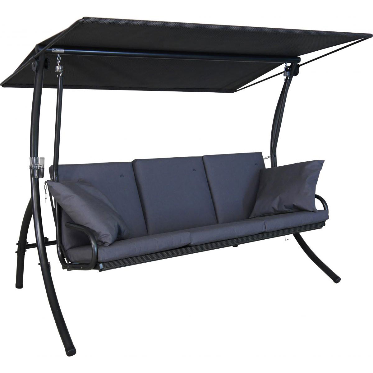 Angerer Freizeitmöbel GmbH Hollywoodschaukel 3-Sitzer Elegance Sun anthrazit
