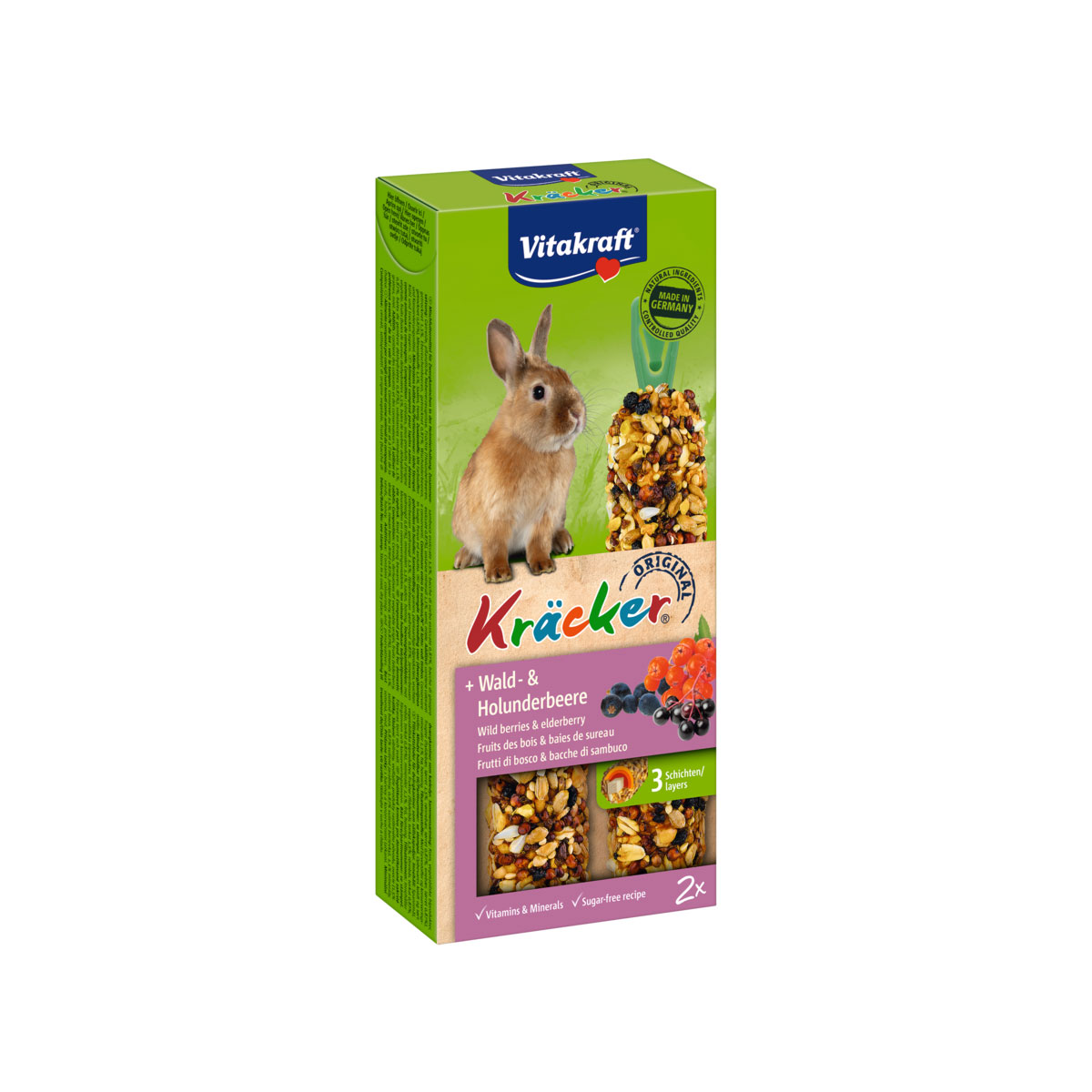 Vitakraft  Kräcker Wald- Holunderbeere für Zwergkaninchen Bild 2
