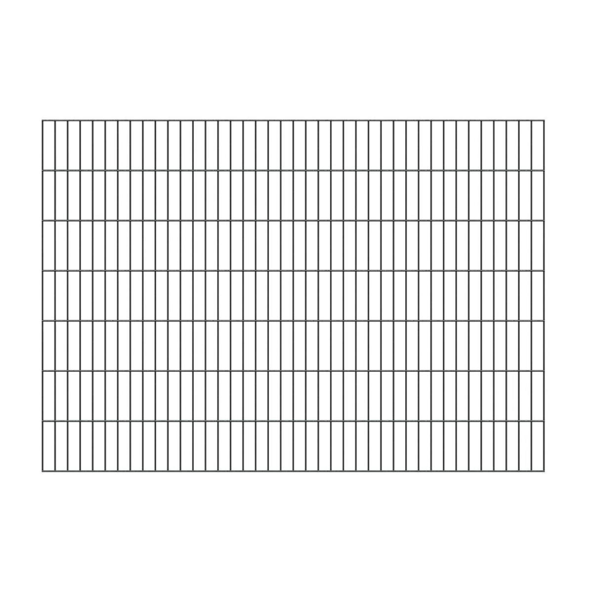 GAH Alberts Doppelstabmatte 6/5/6 verzinkt anthrazit 200 x 140 cm