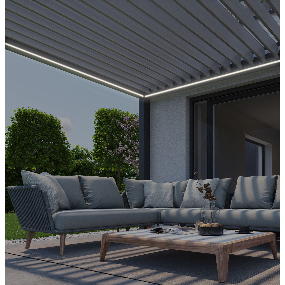 Biohort LED-Beleuchtung 4x3,5 warmweiß Bild 3