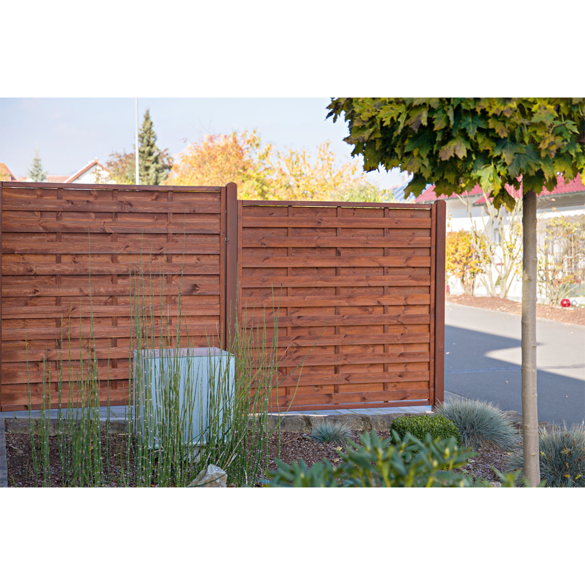 Zaunserie Oslo Grundelement 180 x 180 cm Bild 4