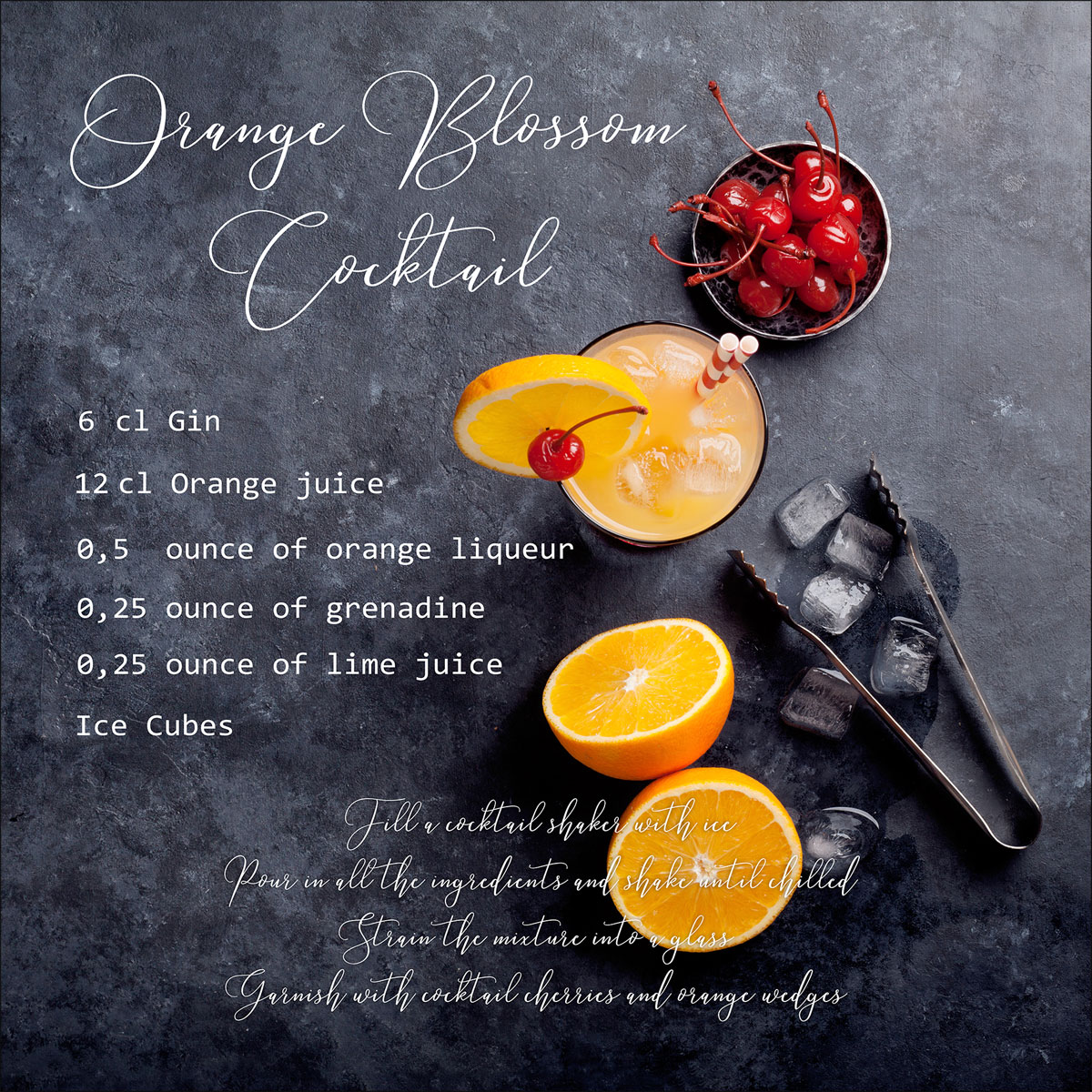 Glas-Art Orange 20 x 20 Glasbild