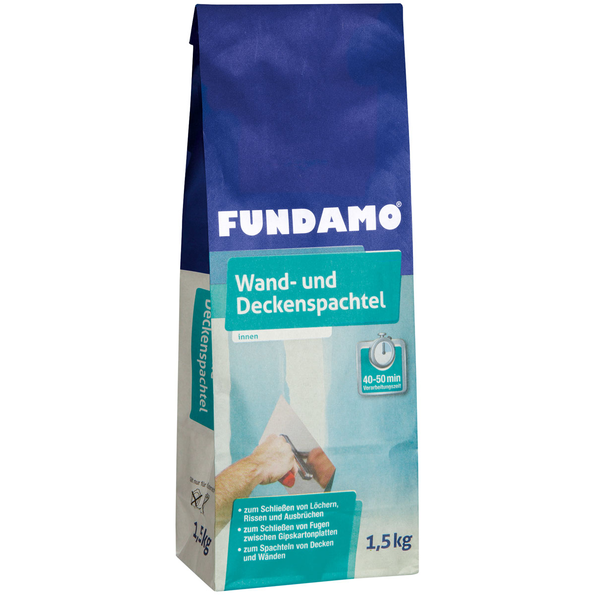 Fundamo Wandspachtel und Deckenspachtel 1,5 kg