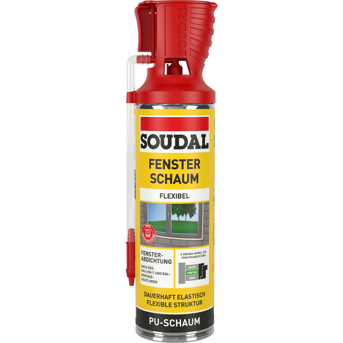 Soudal Fensterschaum champagner auch für Türrahmen 500 ml