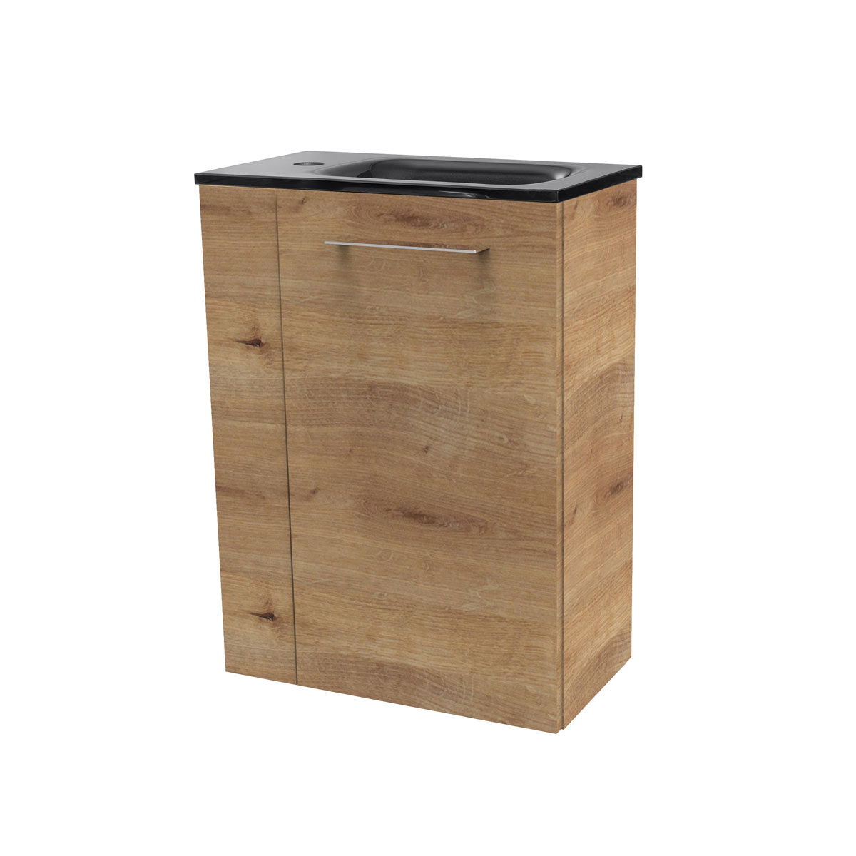 Fackelmann  Gäste-WC Waschtischunterschrank rechts SBC 440 x 600 x 243 mm AstEiche Bild 4