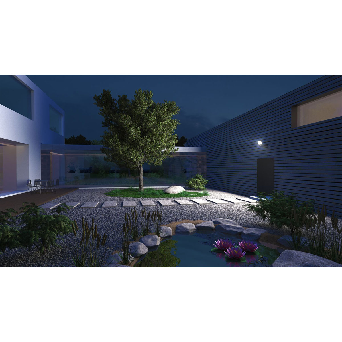 Steinel LED-Strahler XLED ONE S mit Bewegungsmelder schwenkbar anthrazit Bild 2