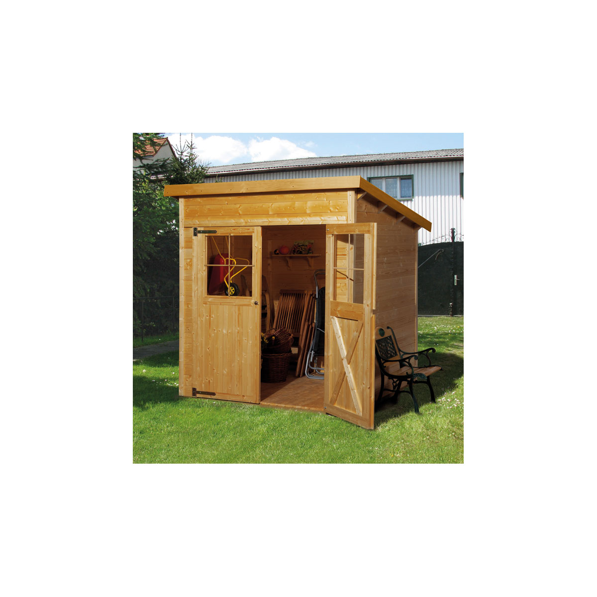 Weka Gartenhaus 325 Größe 2 lasiert Bild 2