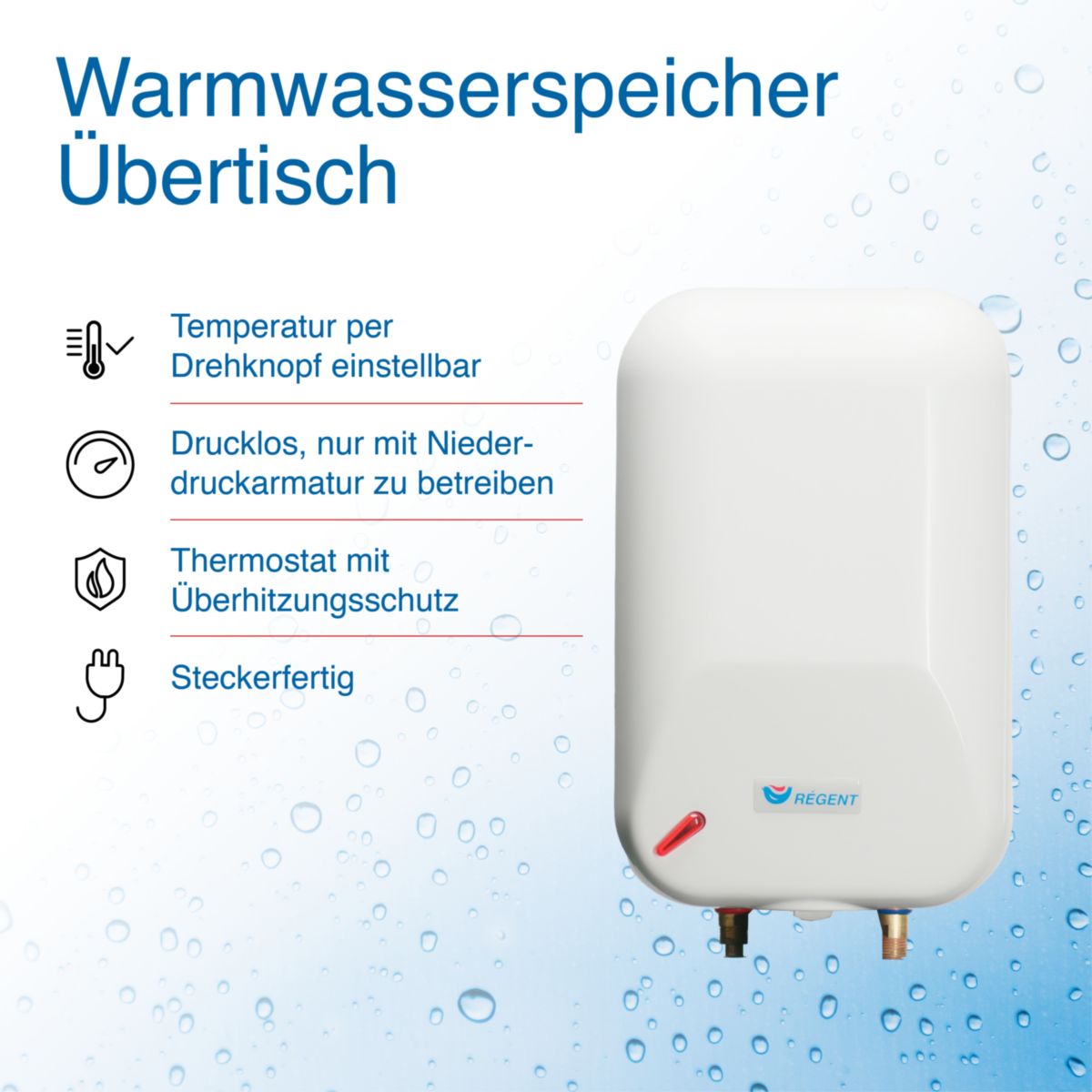 Kleinspeicher Regent REGK 5O EUUebertisch drucklos Bild 2