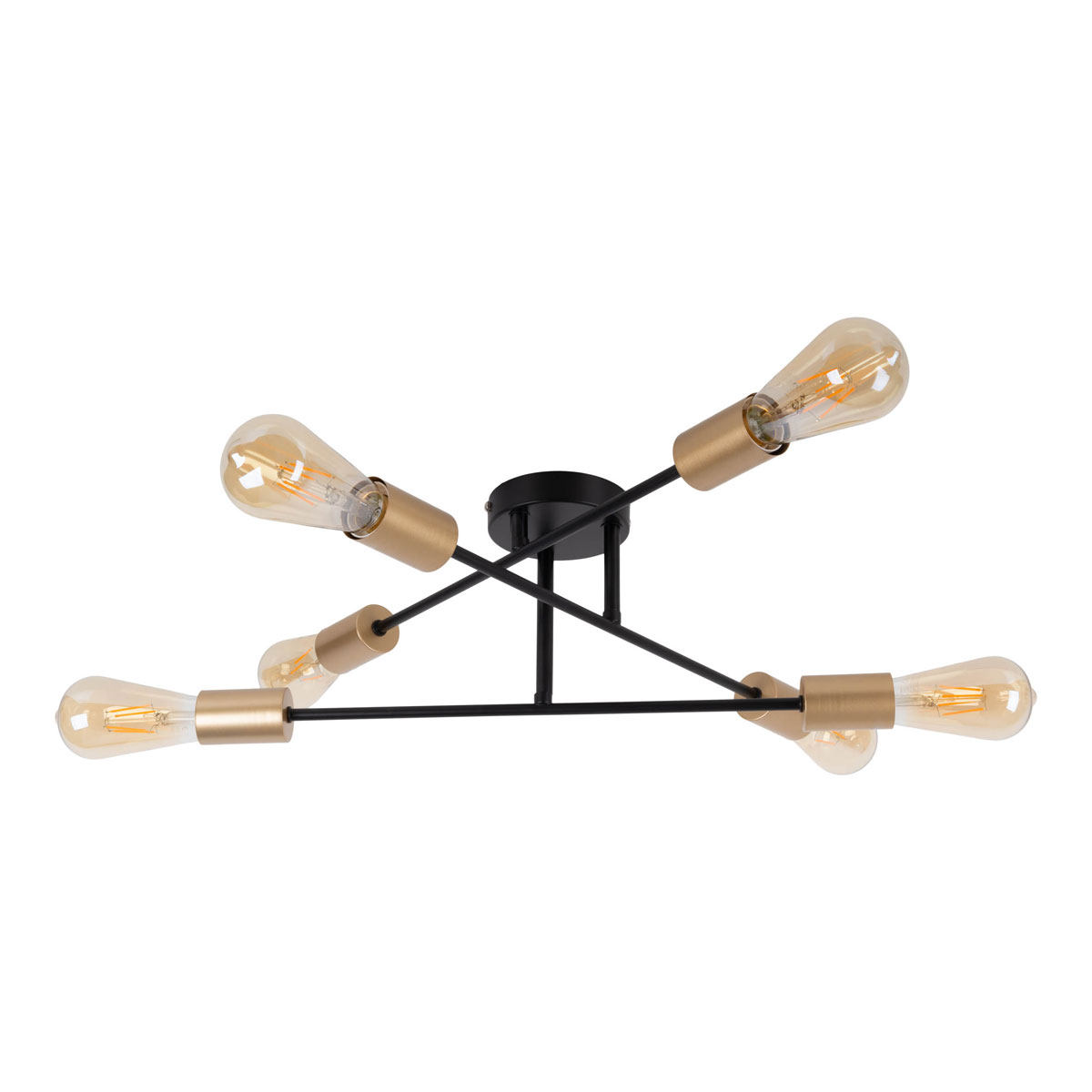 näve  Deckenleuchte Modo schwarz Metall 6er Bild 5