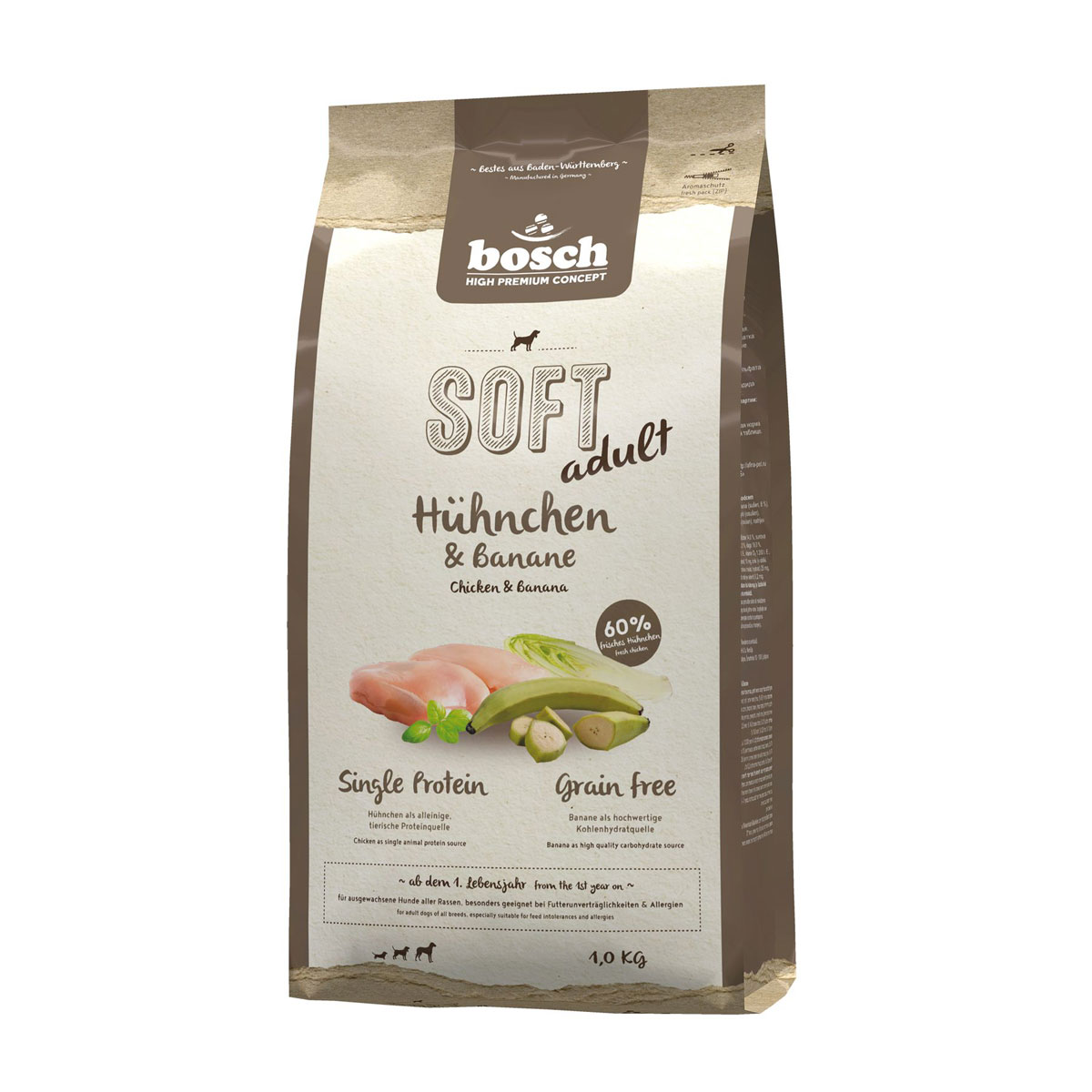 bosch high premium concept  Soft Hühnchen Banane 1kg