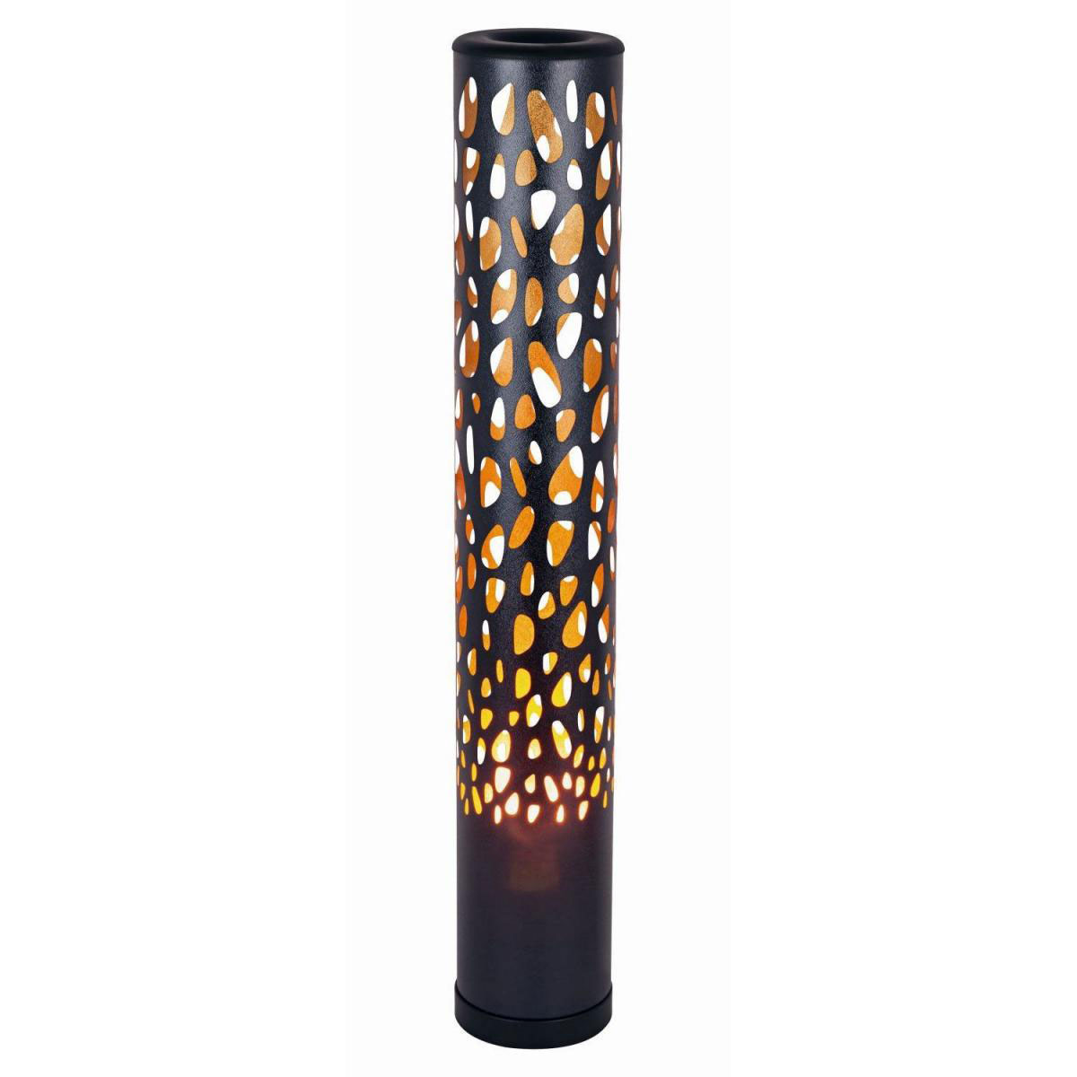 Flector LED-Stehleuchte Kamina schwarz-kupfer 13 x 80 cm