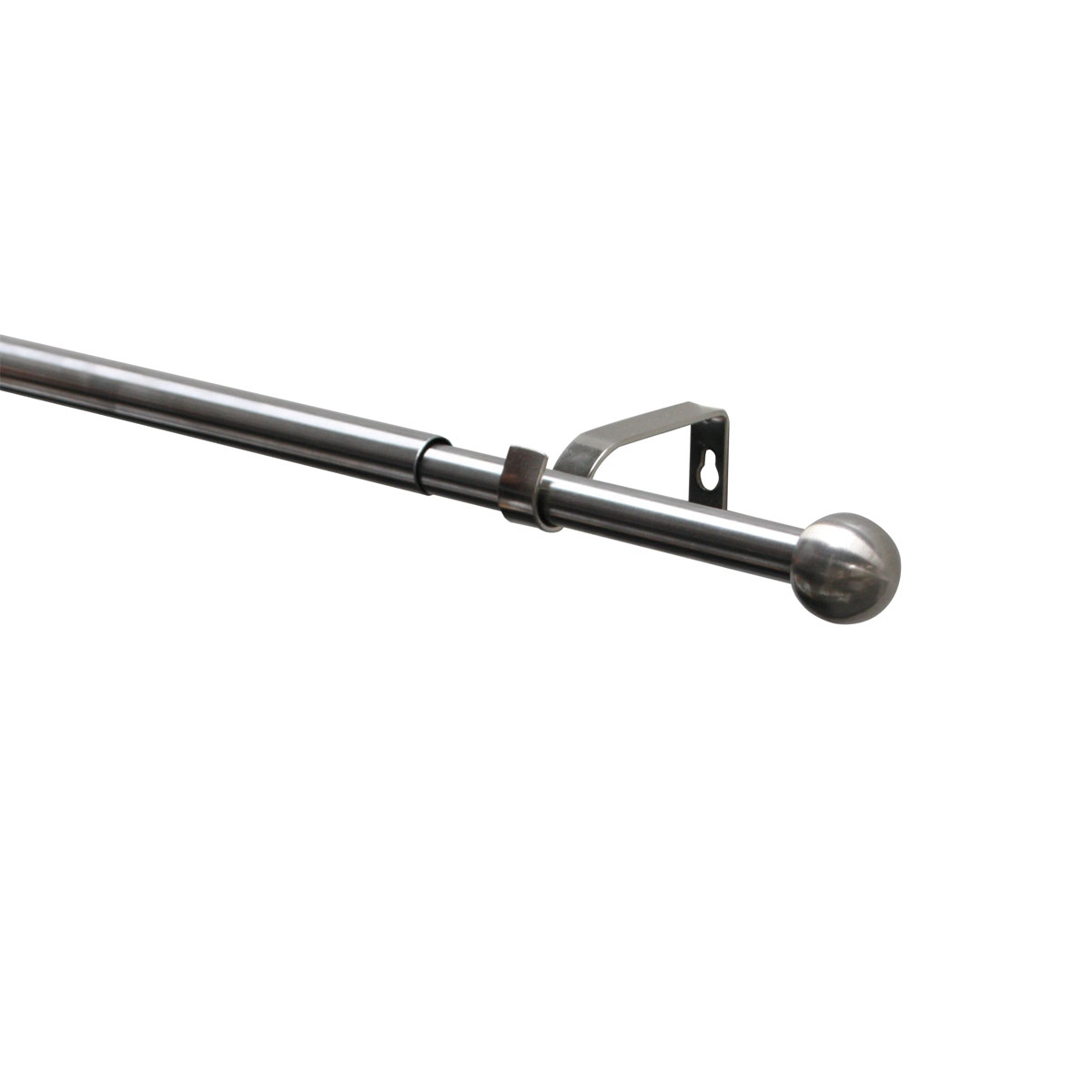 Gardinenstangen Set ausziehbar Durchmesser 16/19 mm 120-210 cm Edelstahl-Optik