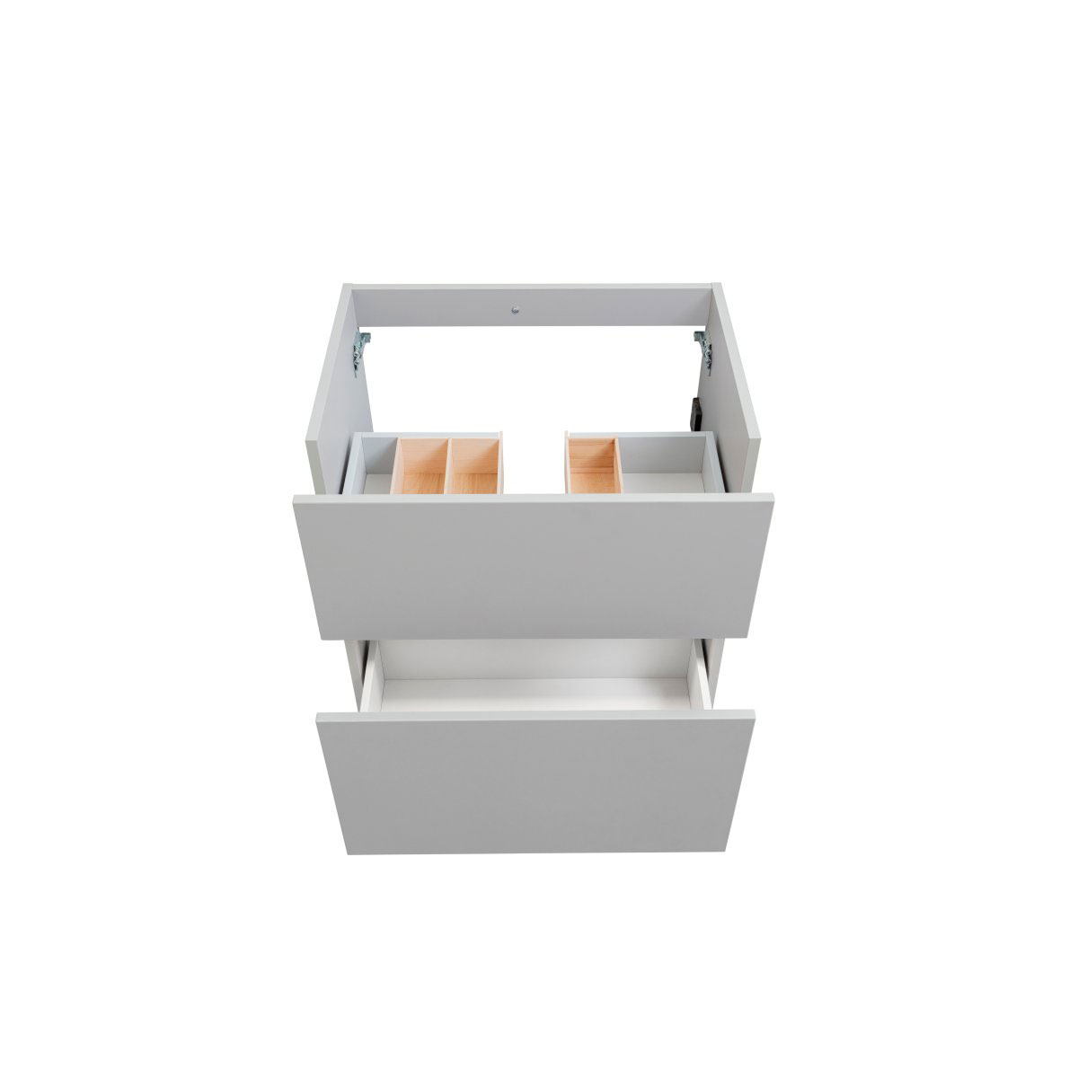 BADMOBIL Waschtischunterschrank FOTON 60 x 65 x 42 cm 2 Schubladen mit Softclose dimmbare LED-Beleuchtung mit Bewegungsmelder hellgrau Bild 2