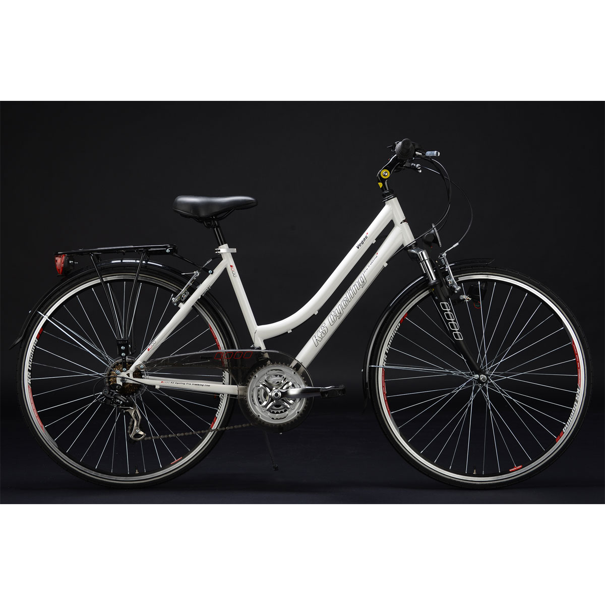 KS Cycling Trekkingrad Vegas Damen Flachlenker 53 cm weiß Bild 9