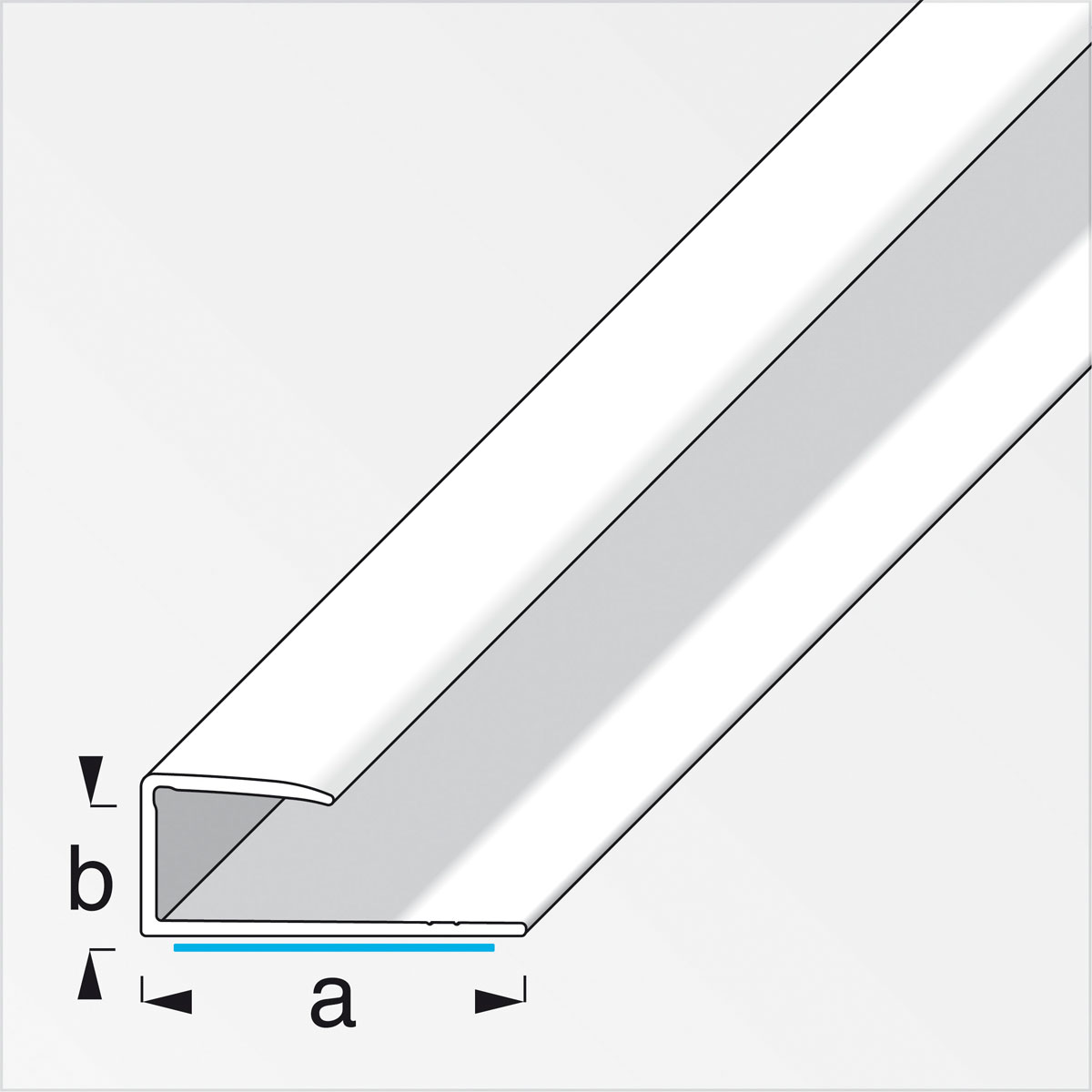 Alfer Einfass Profil 9 mm 1m PVC PVC selbstklebend buche Bild 2