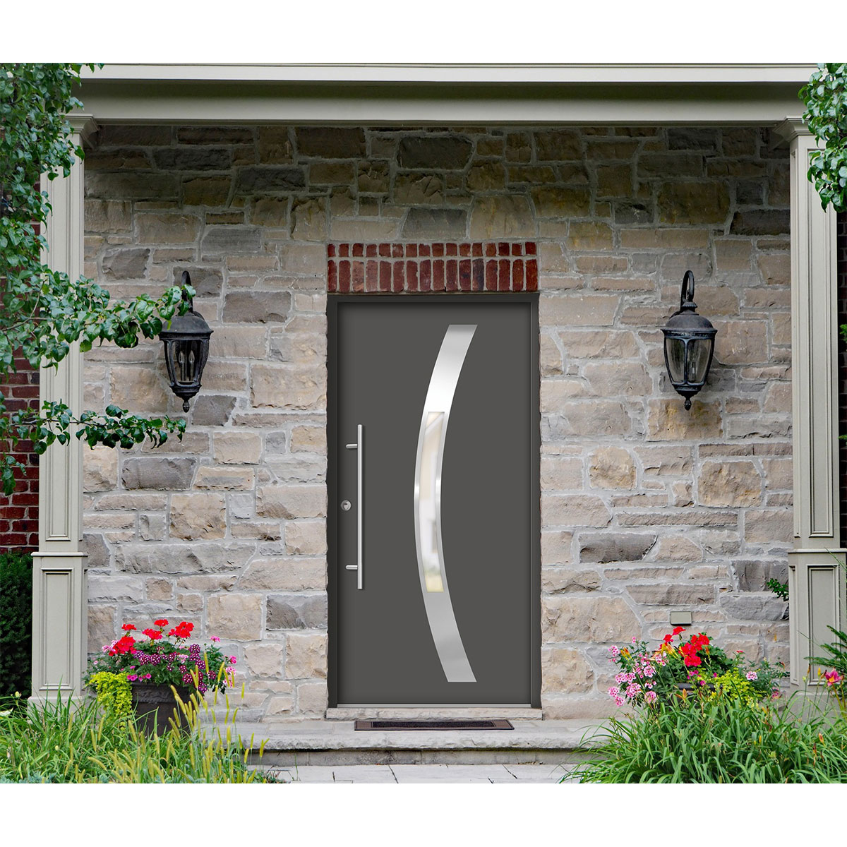 SplenDoor  Premium-Haustür Passivedoor Goeteborg RC2 energiesparend einbruchsicher anthrazit 110 x 210 cm links Bild 2