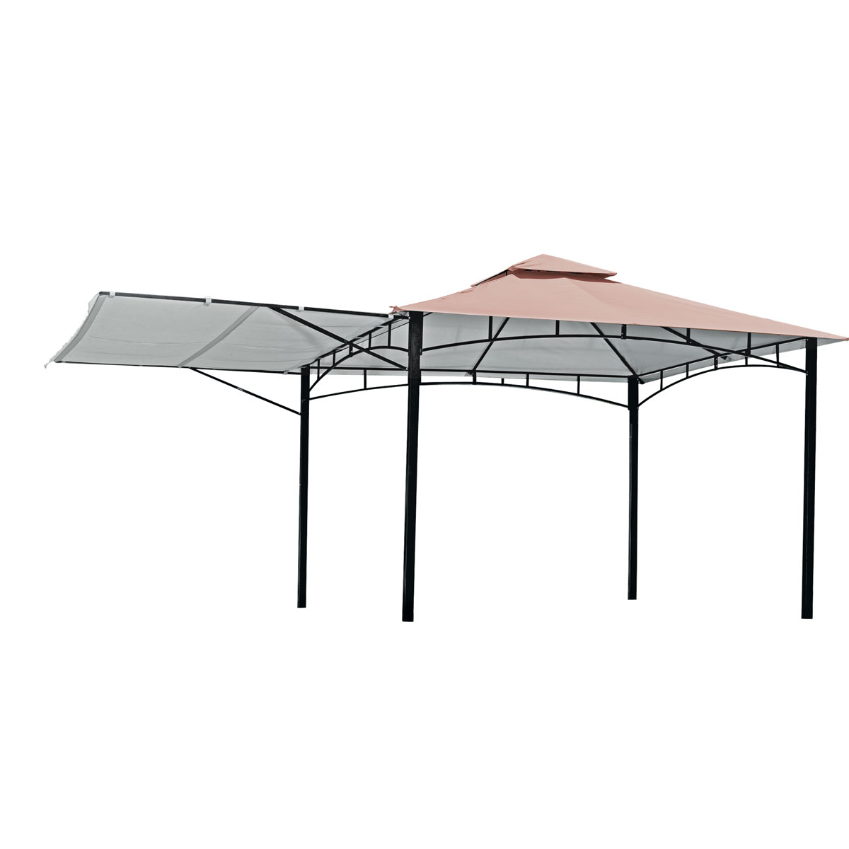 Haveson Pavillon cappuccinofarben 330 x 330 cm Bild 2