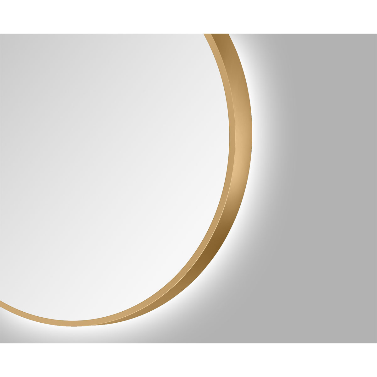 DSK  Design LED Lichtspiegel Silver Barbier Gold Dm 80 cm Bild 6