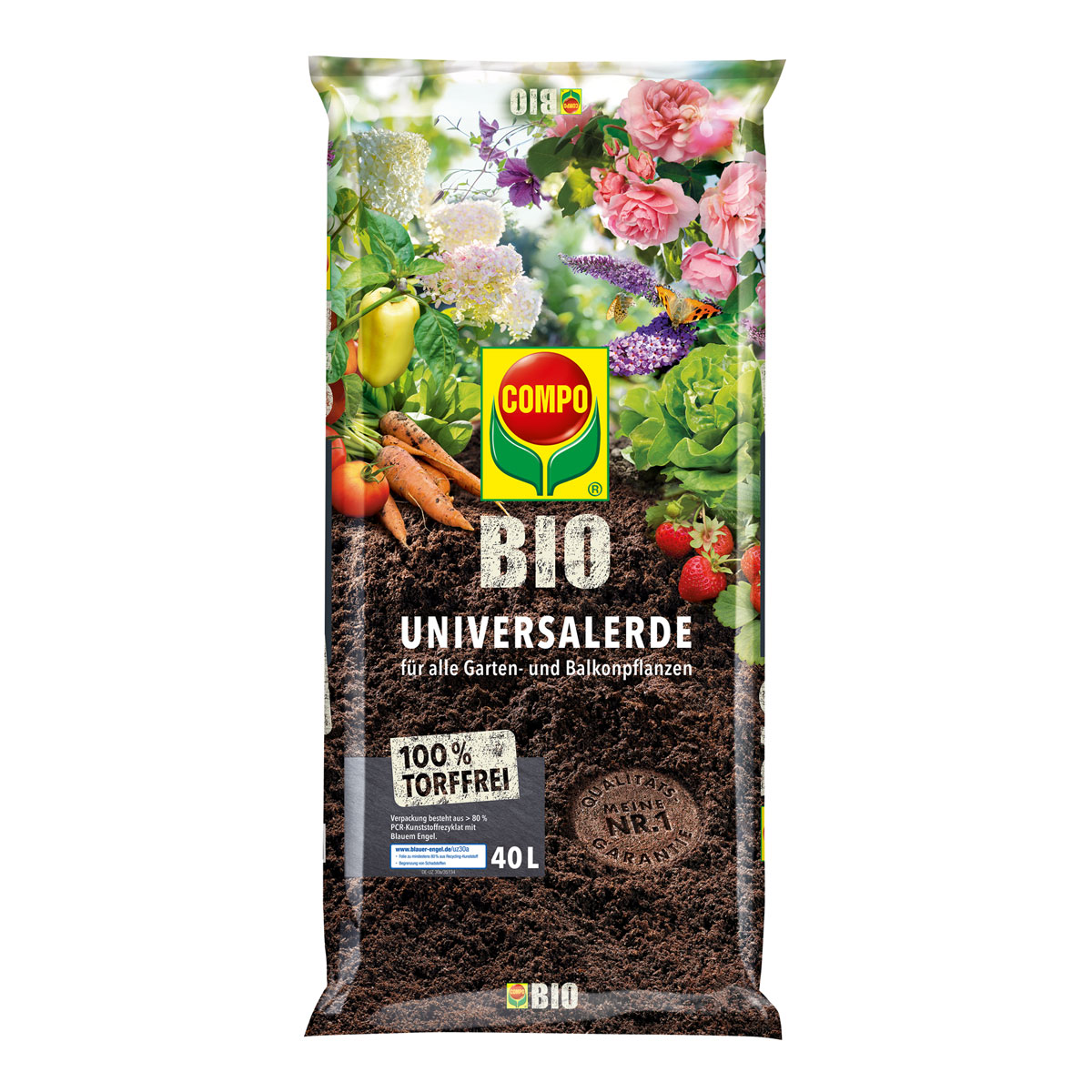Compo Bio Mediterrane Erde torffrei 40 L