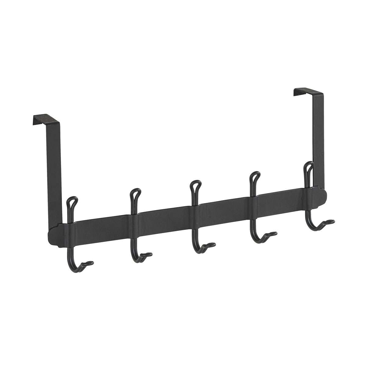 Wenko Türgarderobe Nostalgie 5 Haken schwarz