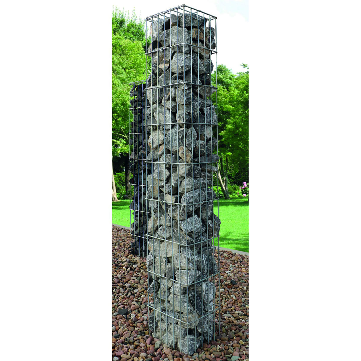 Wilk Gabionen-Säule 25 x 140 x 25 cm Bild 2