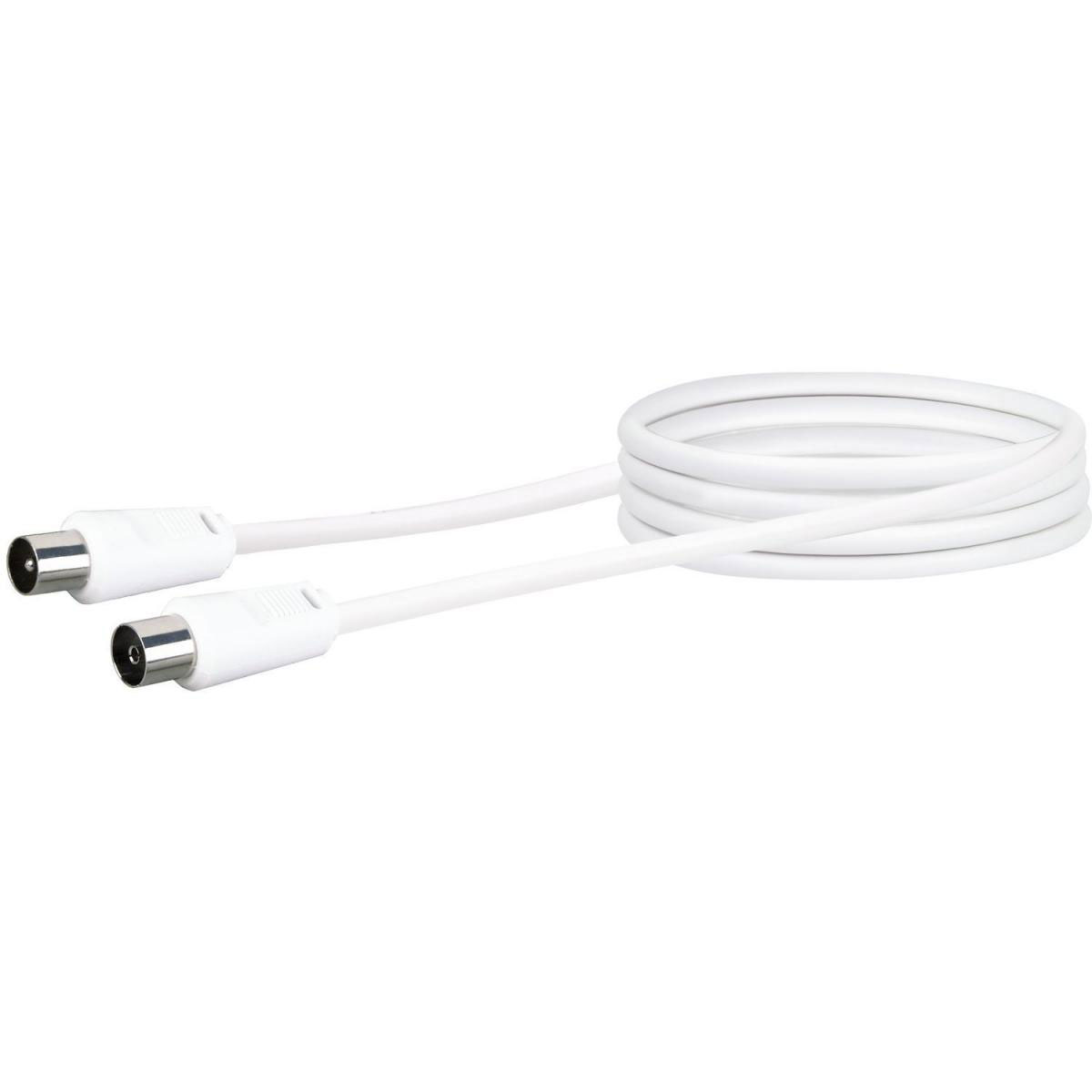 Schwaiger Antennenkabel 75 dB 1,5 m weiß