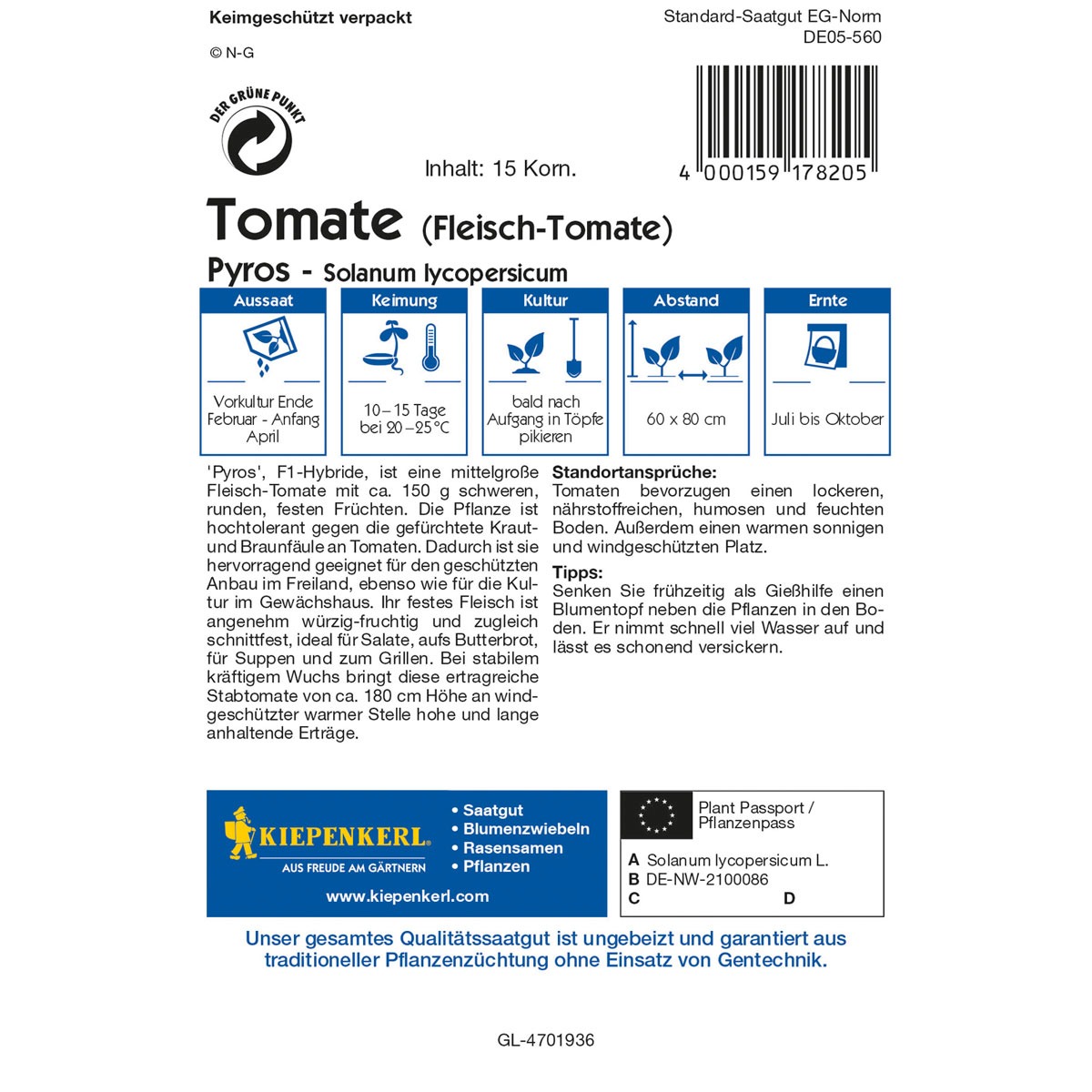 Kiepenkerl Fleischtomate Pyros Bild 2