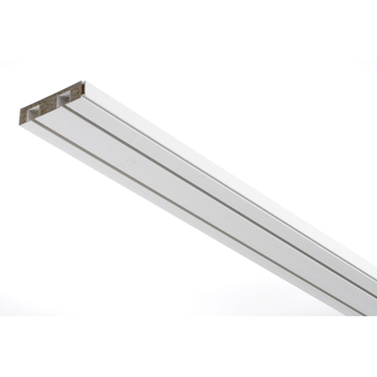 Gardinia Vorhangschiene GE2 210 cm mit Profil für Blendenbefestigung weiß Bild 8