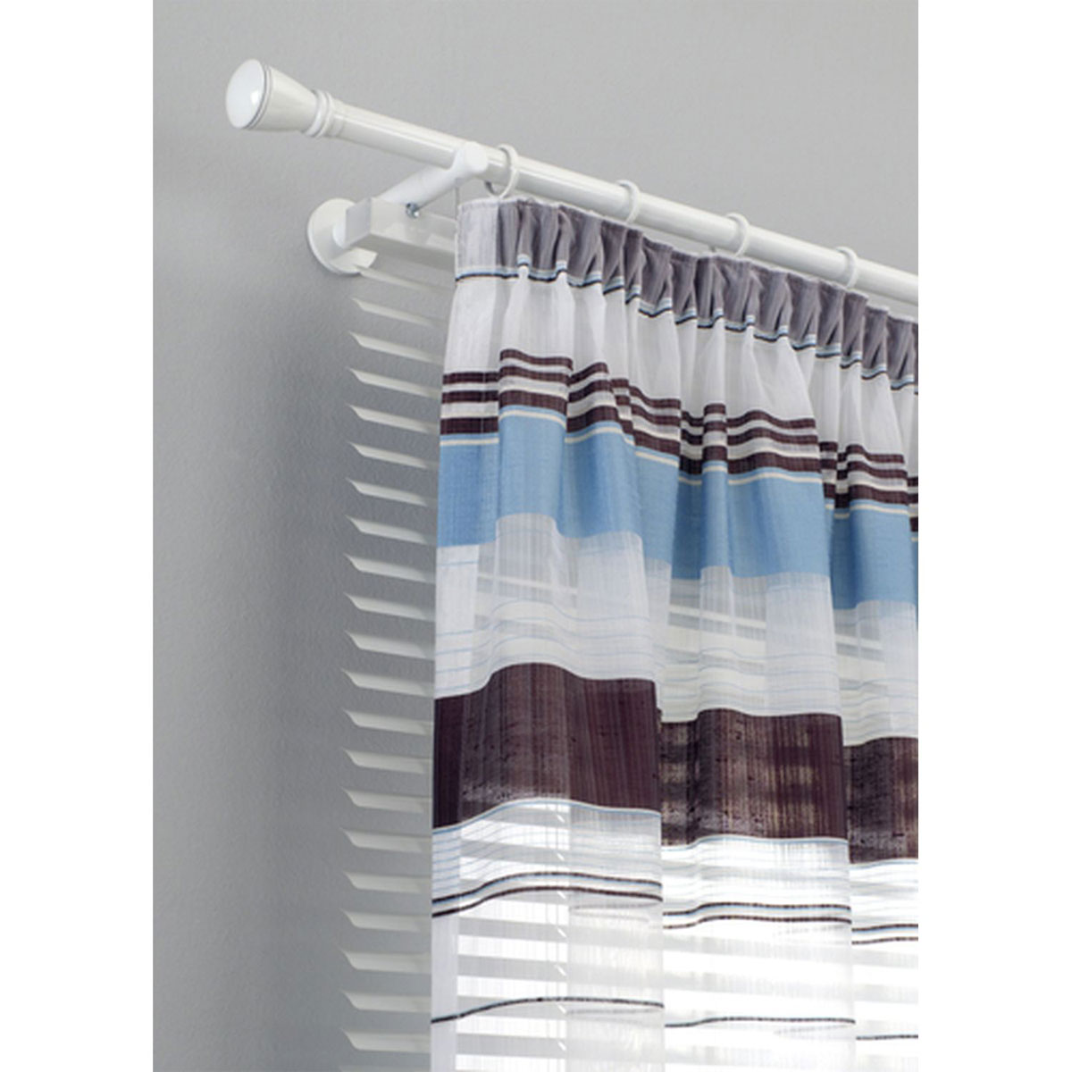 Gardinia Gardinenringe Chicago mit Gleiteinlage für Durchmesser 20 mm weiß Bild 5