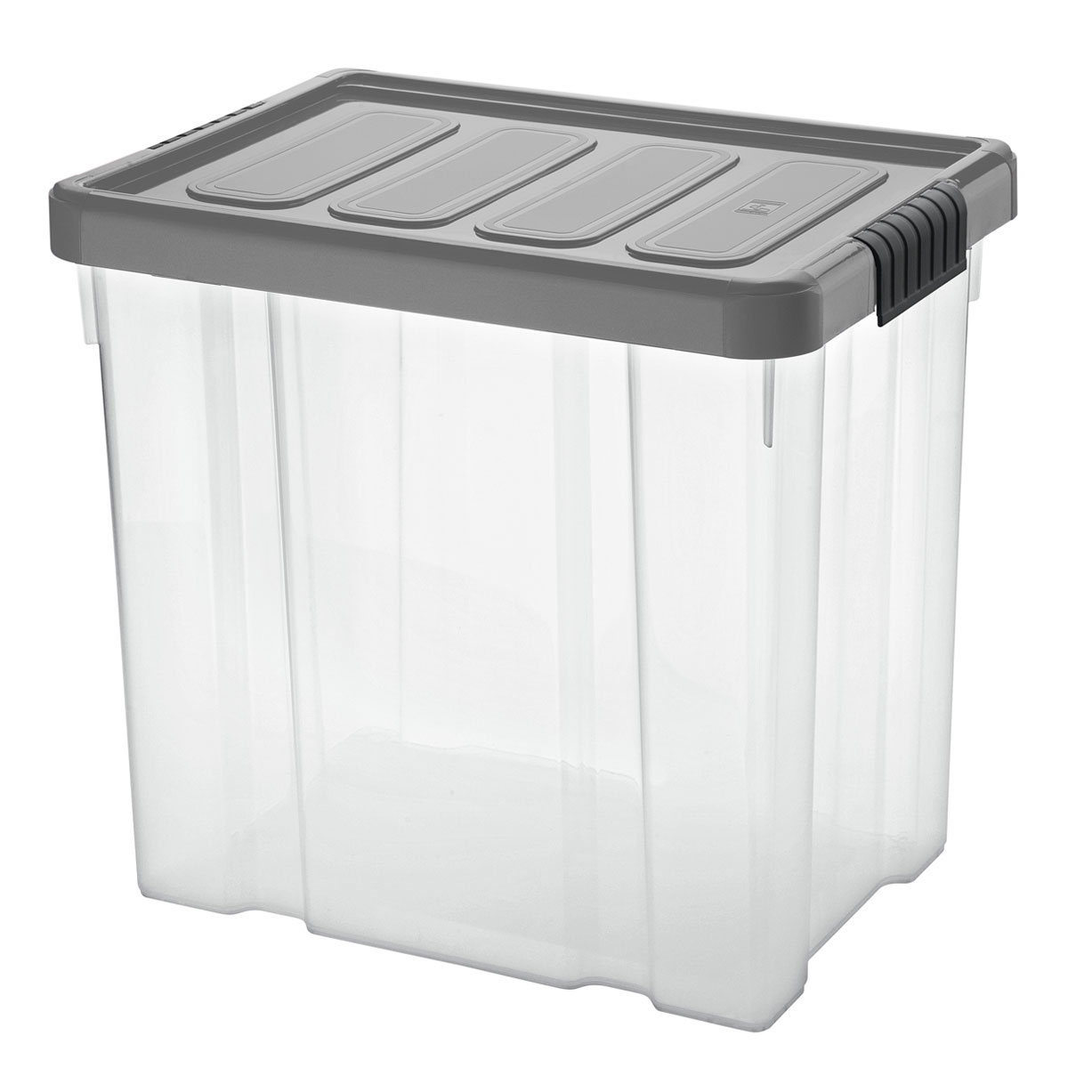 Unibox Puzzle 28 L mit Klickdeckel transparent/anthrazit