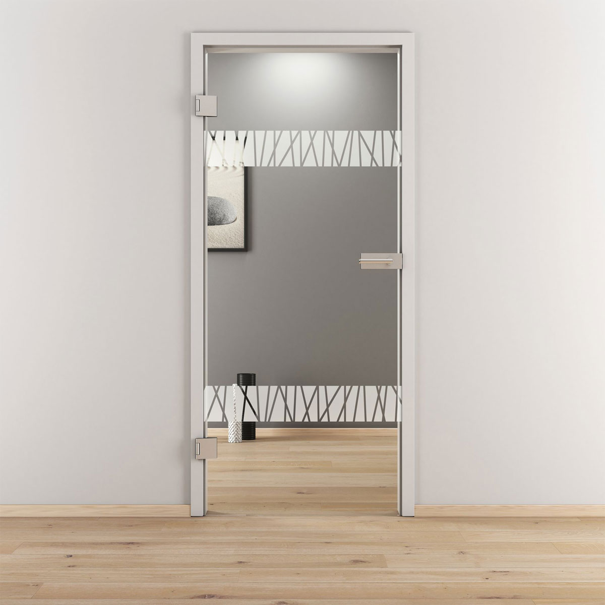 Novadoors Glasdrehtür NOVA 550 klar 70,9 x 197,2 cm Links