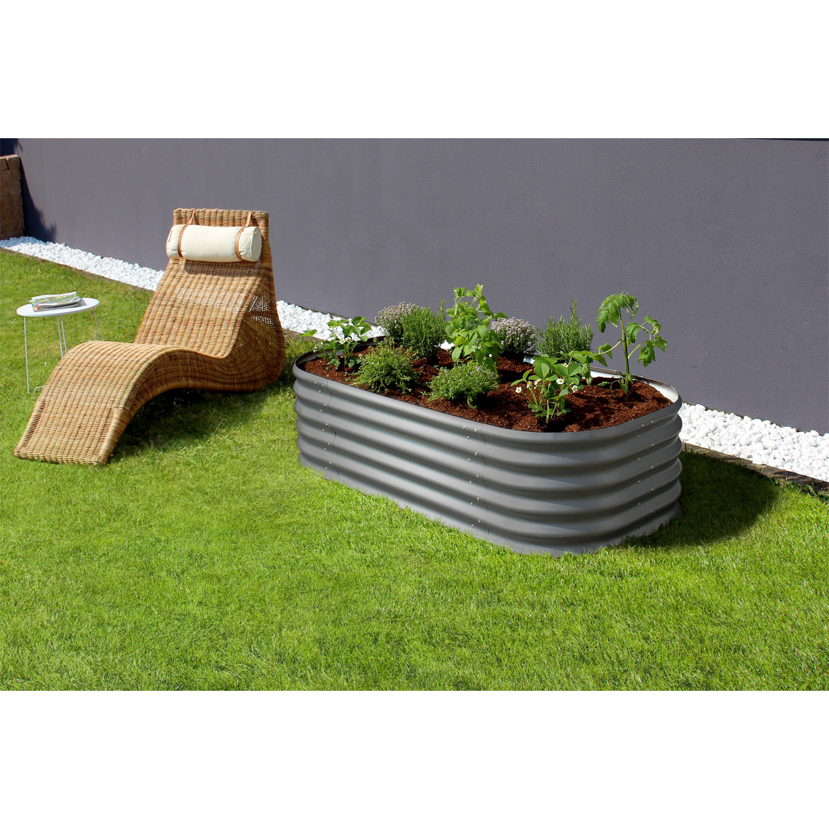 Vitavia Hochbeet Terra 401 82 x 40 x 162 cm grau Bild 2