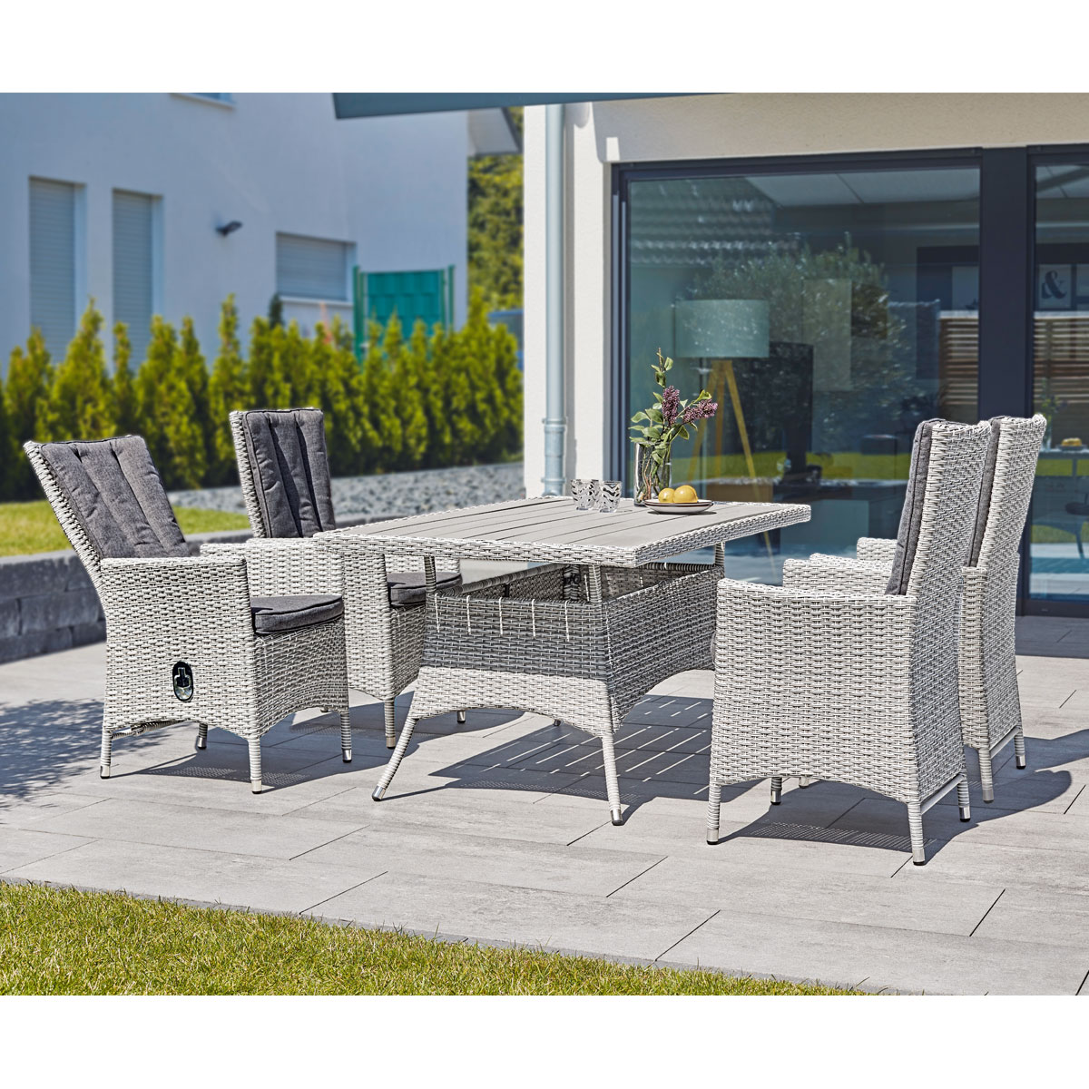 Haveson Positionssessel Milano grau-meliert Bild 6