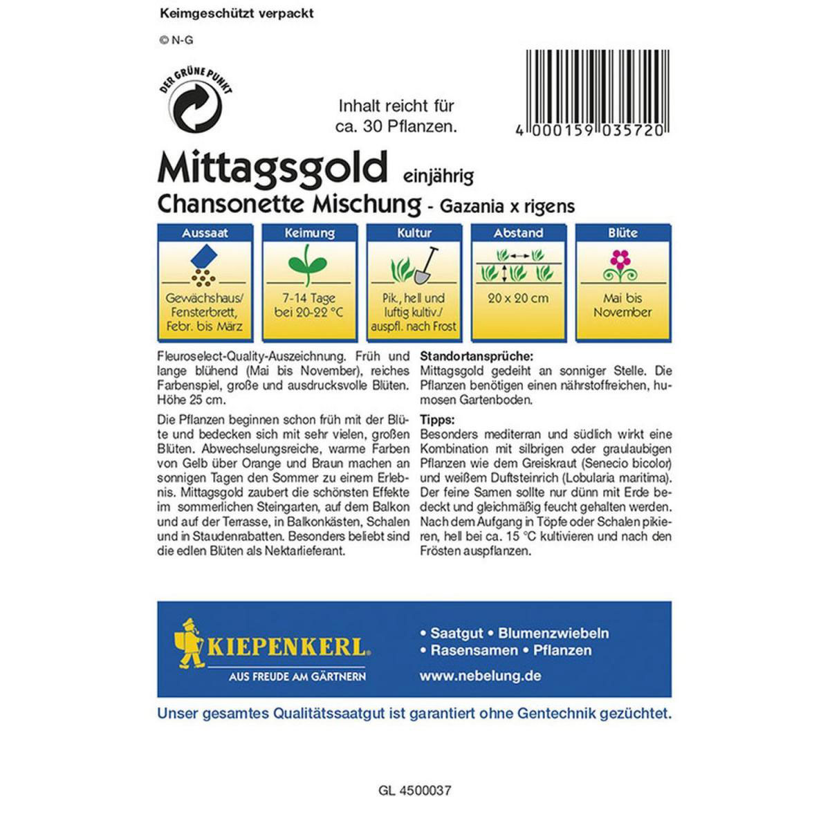 Kiepenkerl Mittagsgold Chansonette Mischung Profi-Line Bild 2