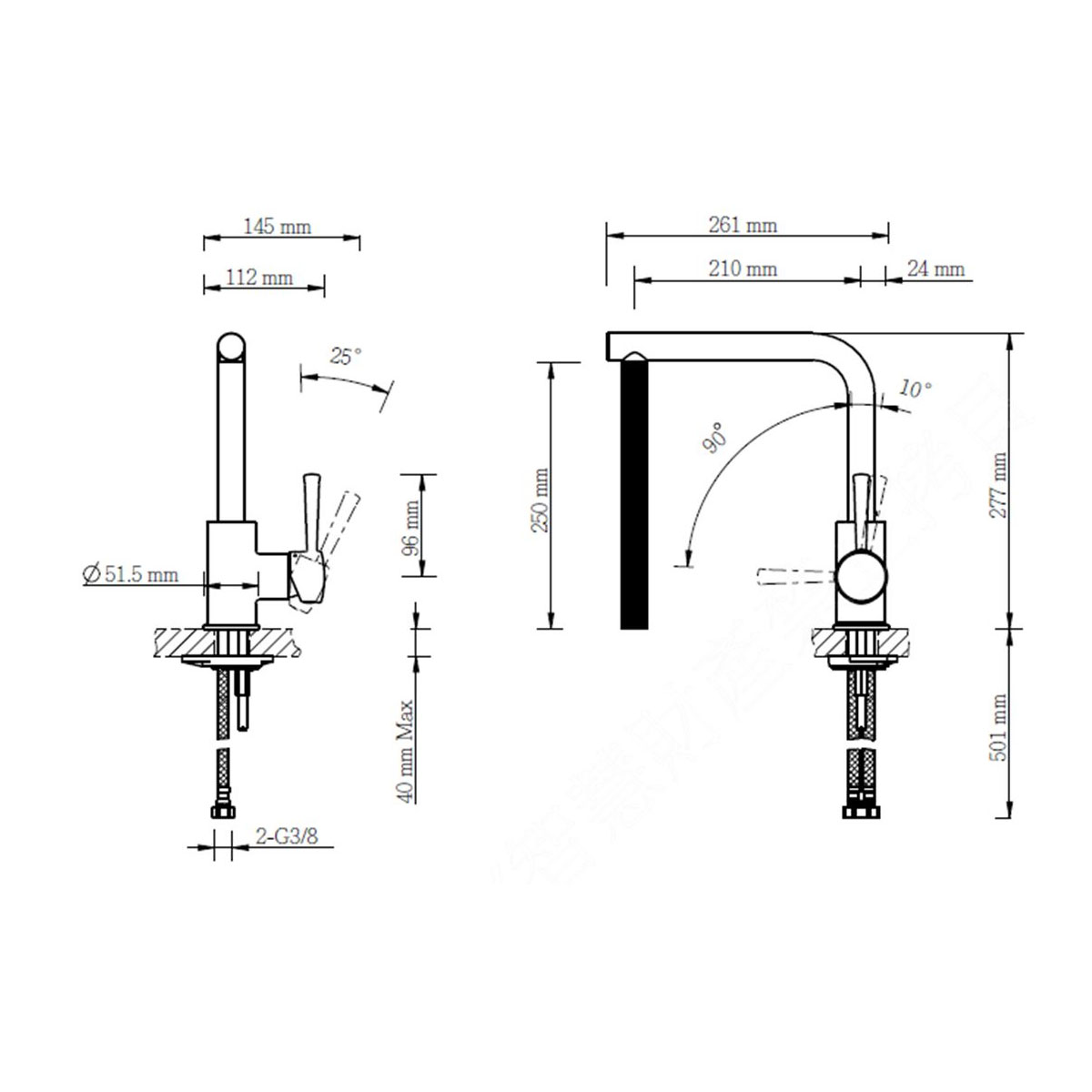 Lenz  Küchenarmatur OLINA schwarz Bild 4