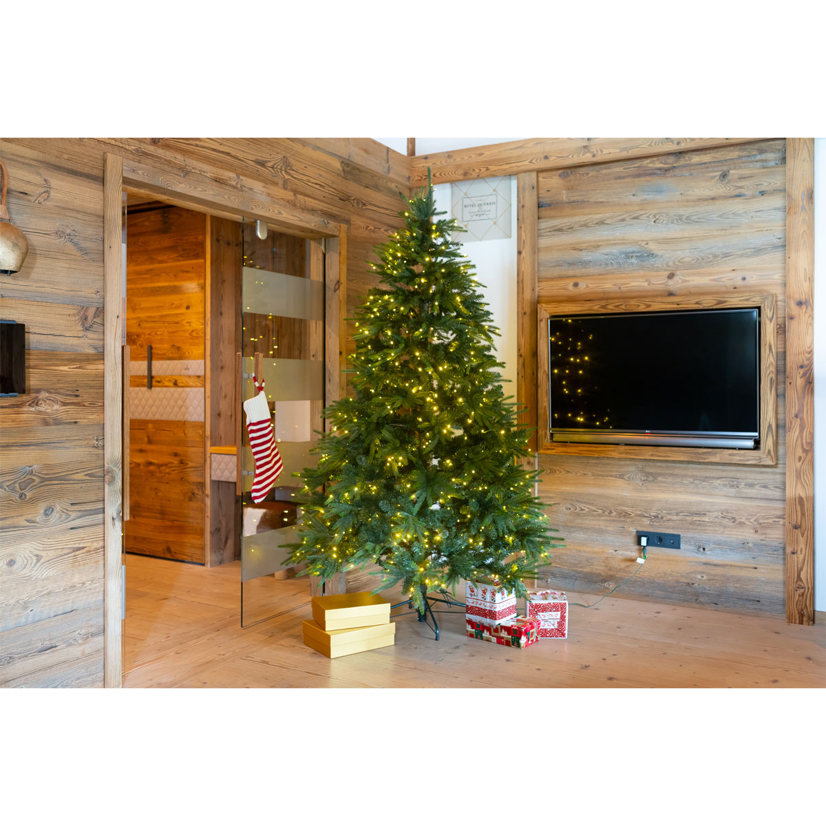 Künstlicher Weihnachtsbaum Richmond Tanne inkl. LEDs 228 cm Grün Bild 3