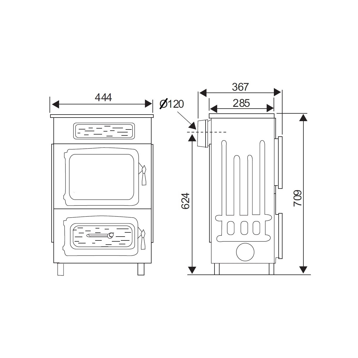 Werkstattofen WO 109-6 mit Fenster Bild 2