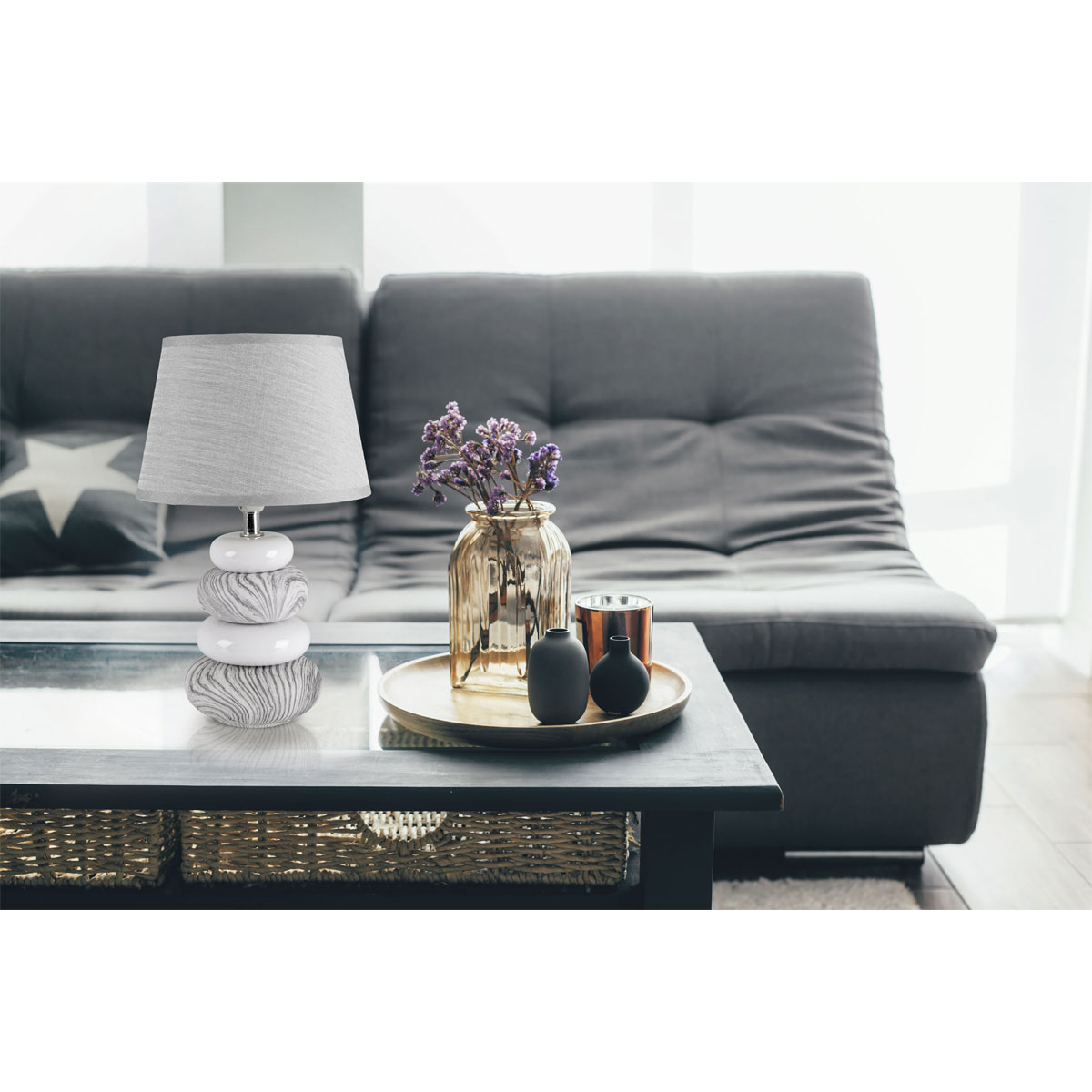 näve Tischleuchte Ares weiß Bild 3