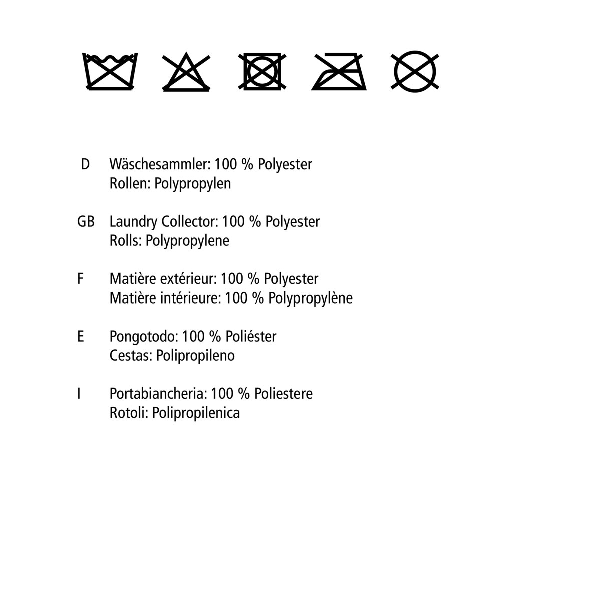 Wenko Wäschesammler Quadro grau 79 l Bild 9