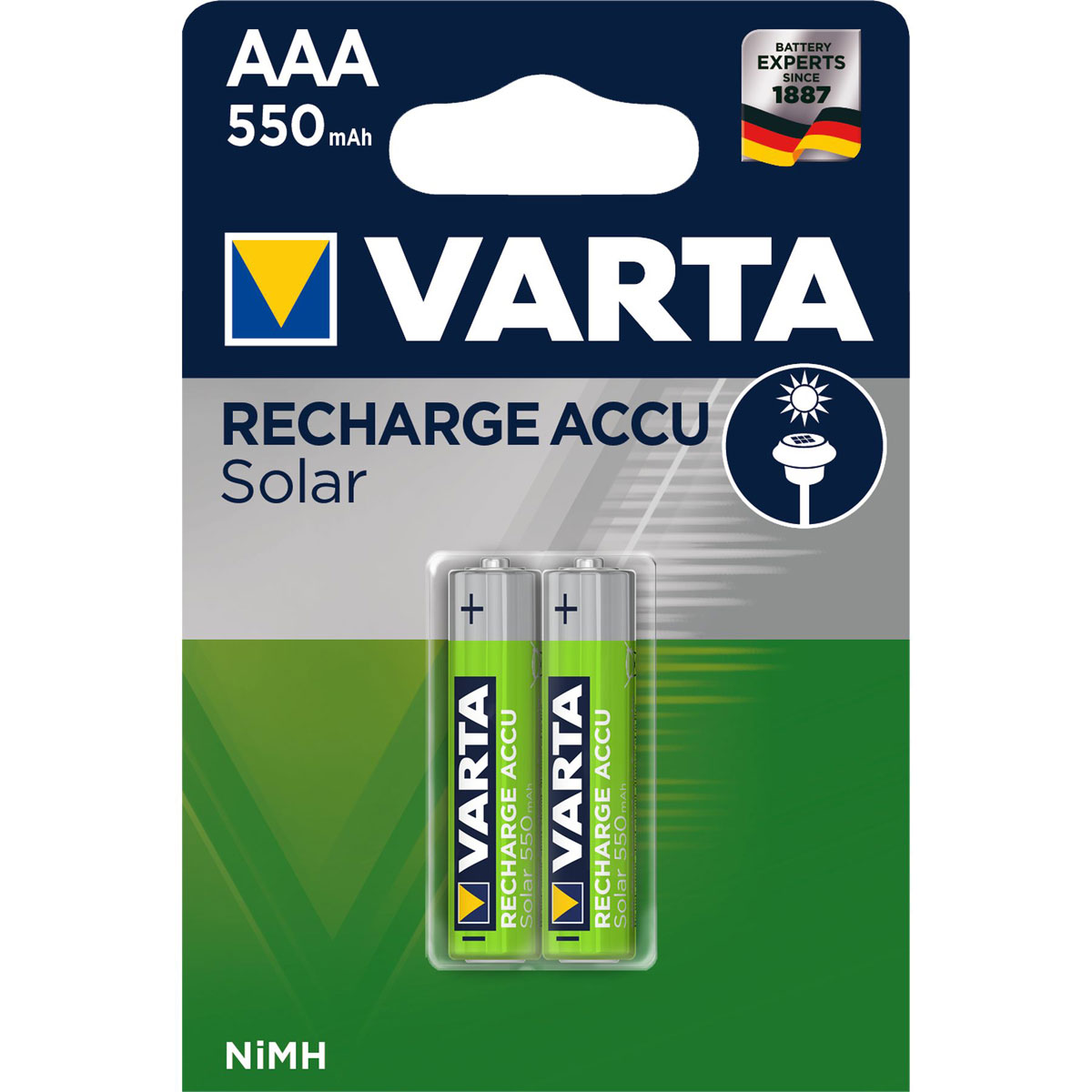 Varta AAA-Solar-Akku 2 Stück