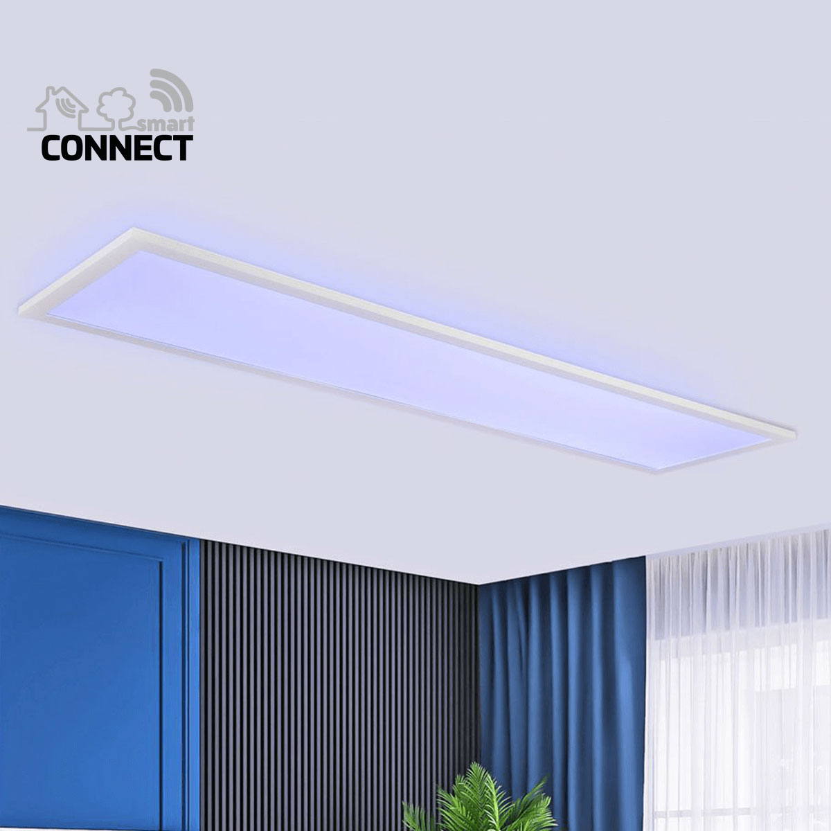 Flector LED-Panel Smart Connect 120 x 30 cm weiß Bild 6