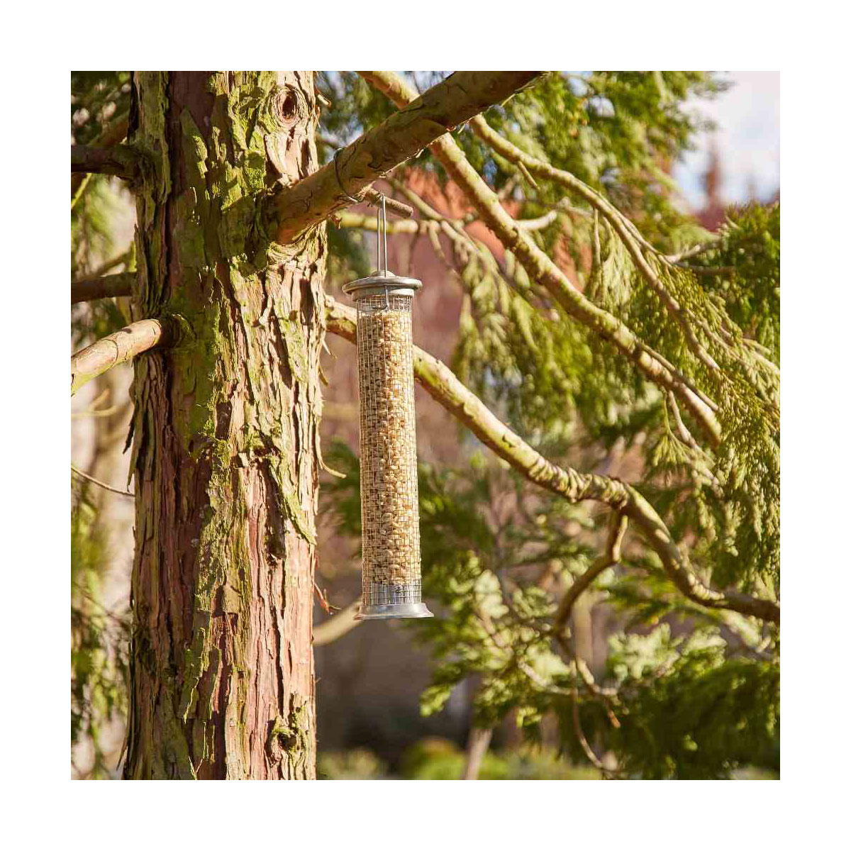 Siena Garden Vogelfuttersäule Aluminium Line für Nüsse 39 cm Bild 2