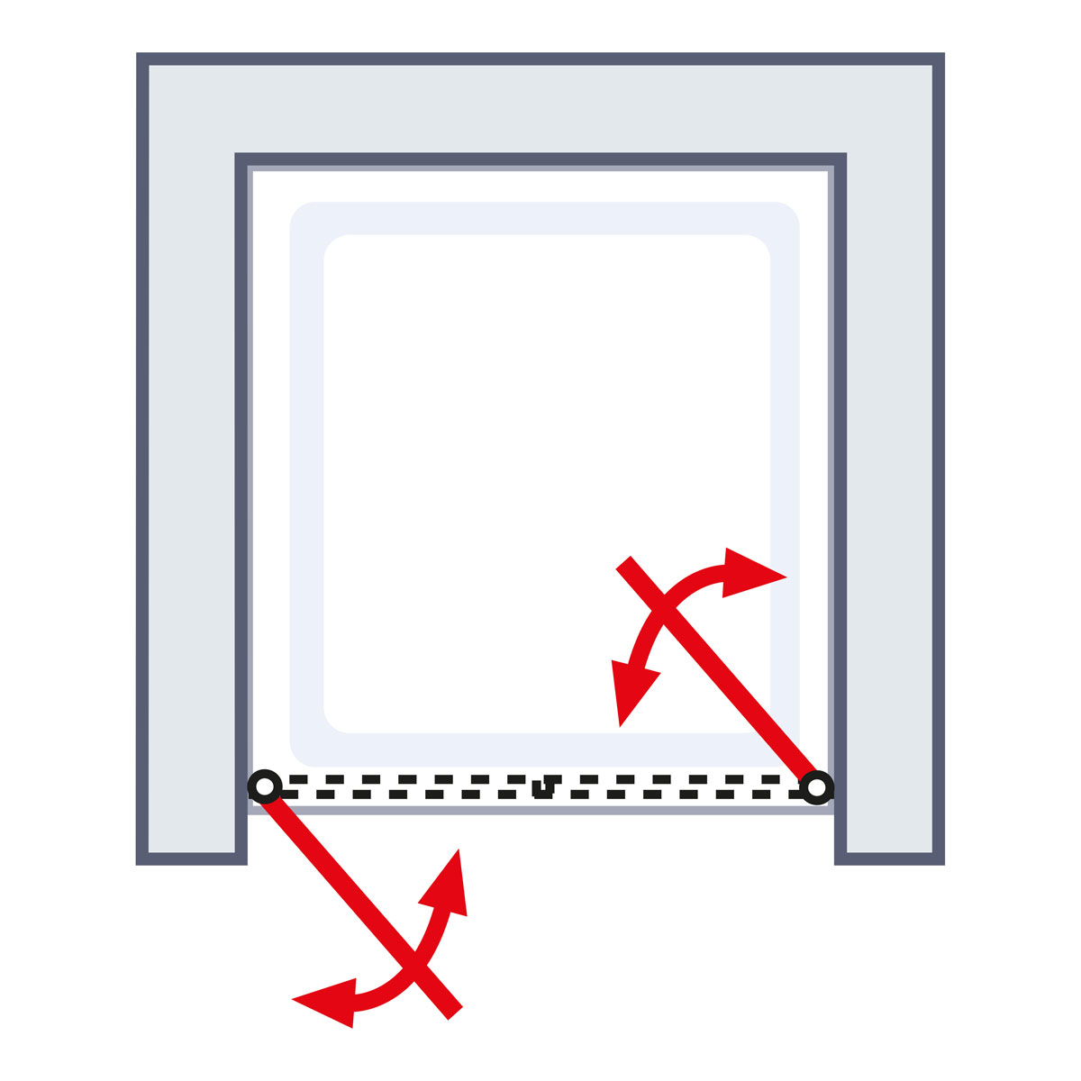 Schulte ExpressPlus Sunny Pendeltür in Nische Bild 4