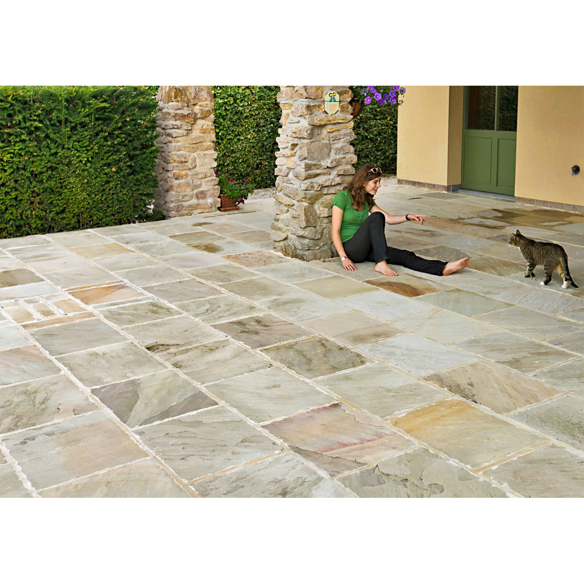 Trittstein Sandstone Gaya handbekantet 30 x 2,5 cm Bild 4