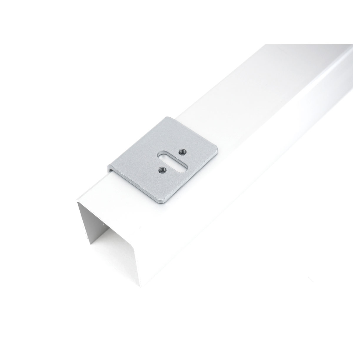Hibitaro Winkel zur Wandmontage für Bodensysteme 2er Set für 1-läufige Schiene Aluminium