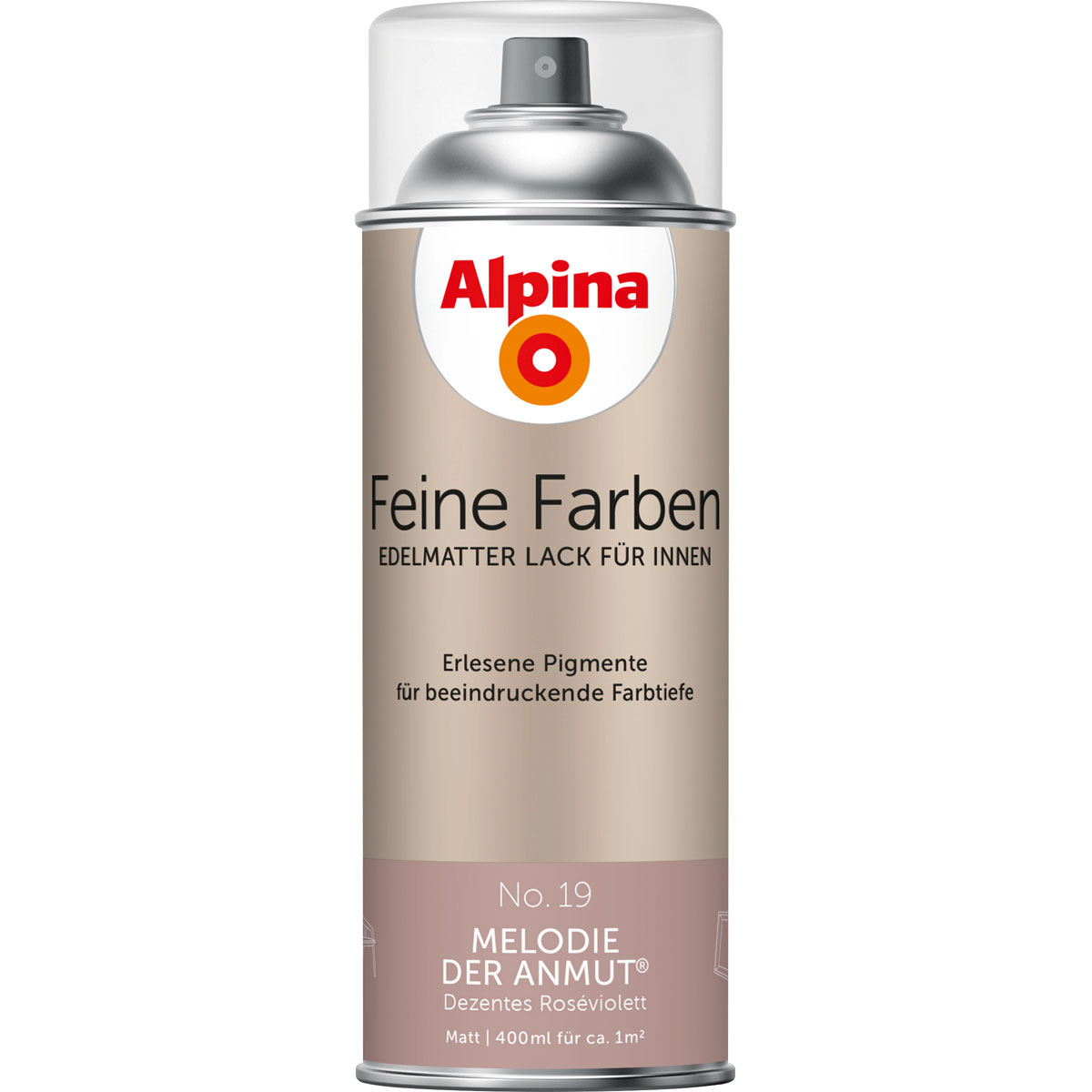 Alpina Buntlack Feine Farben Sprühlack No 19 Melodie der Anmut edelmatt 400ml