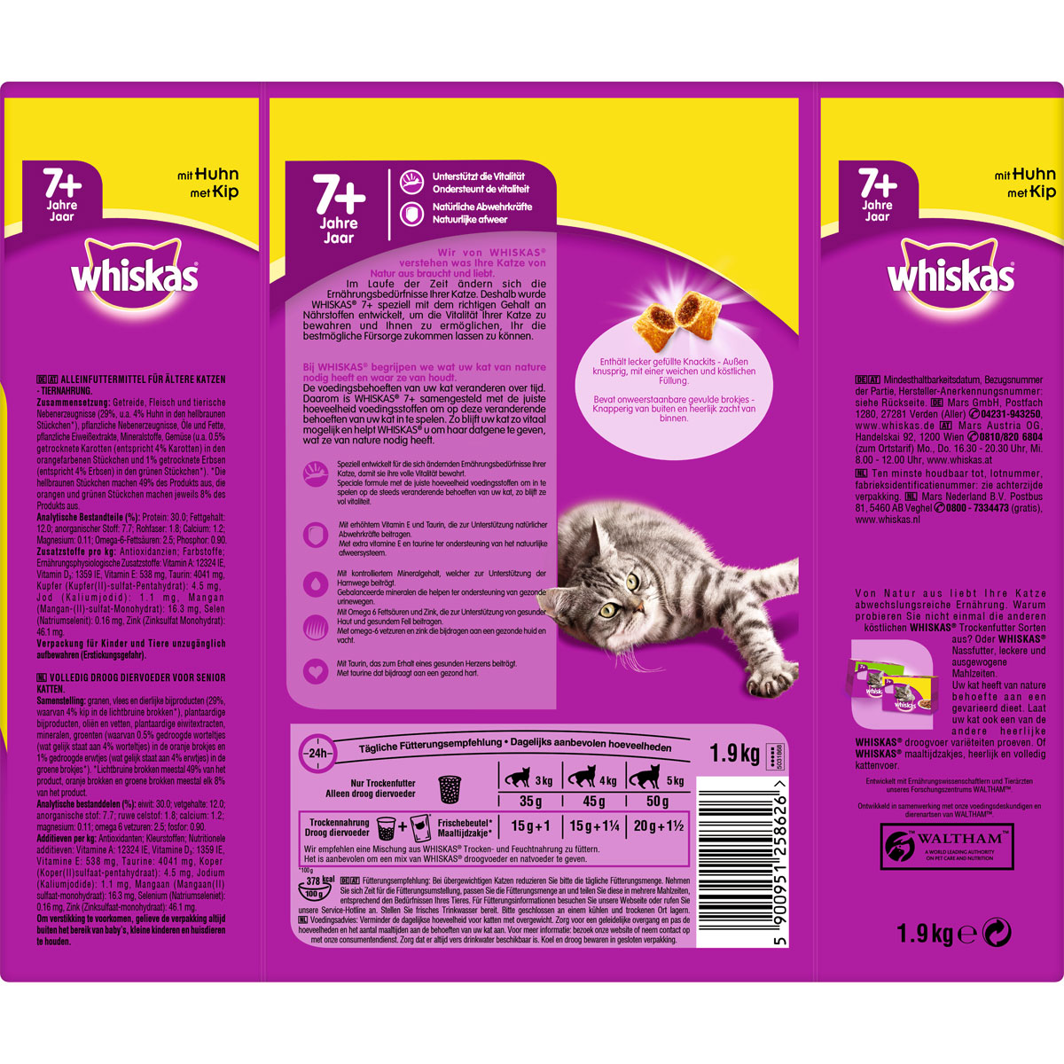 Whiskas  Trocken Senior mit Huhn 1,9kg Bild 4